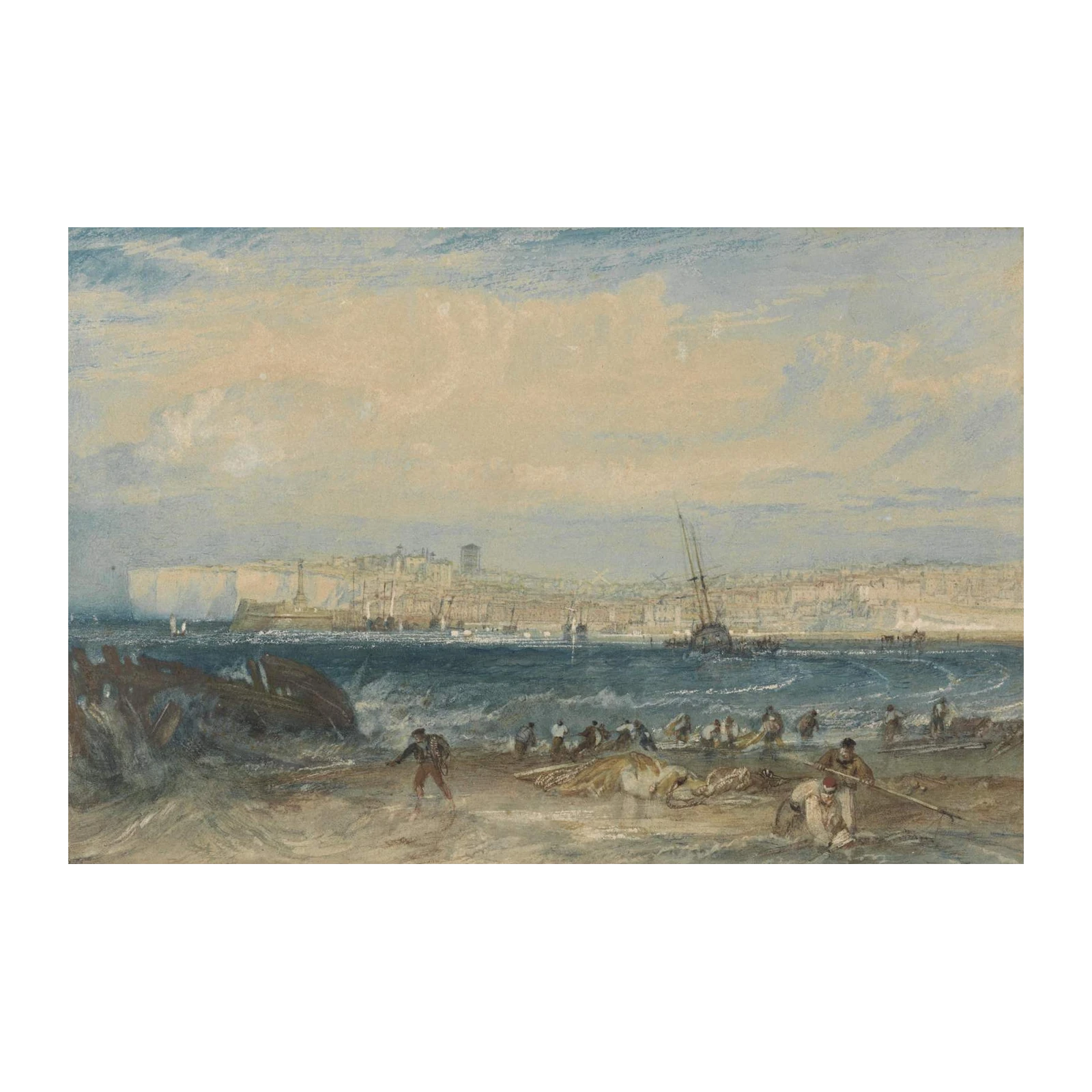 Seascape Rescue Oil Painting Wall Art