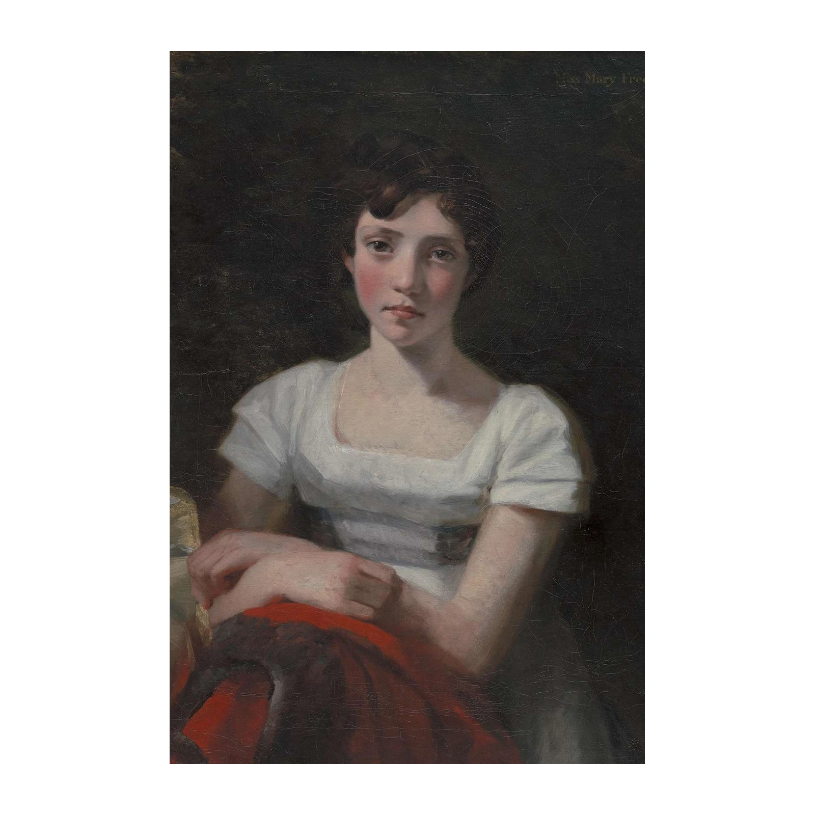 Elegant Portrait of Miss Mary Freer Wall Art
