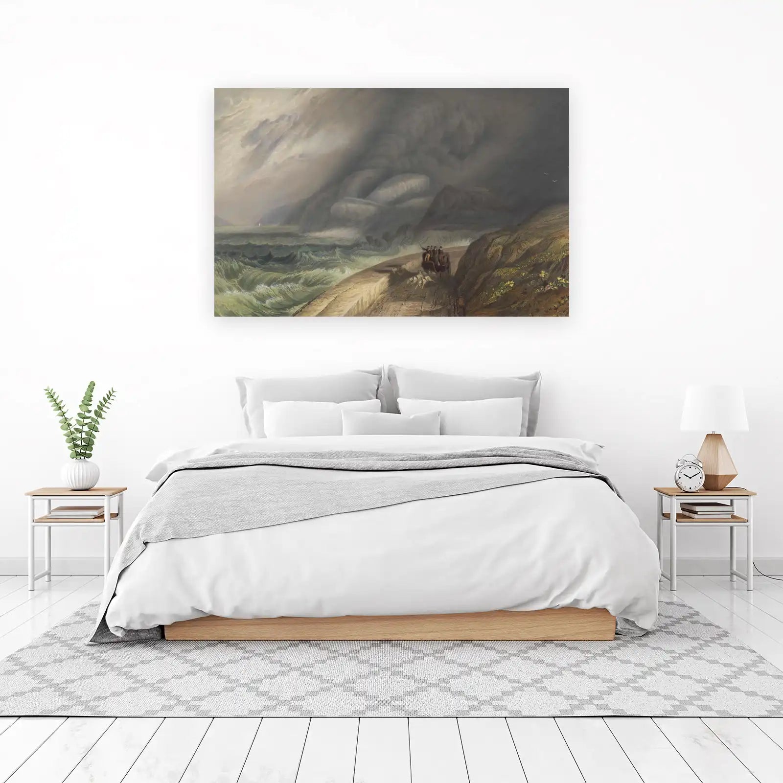Dramatic Coastal Storm Carriage Ride Wall Art
