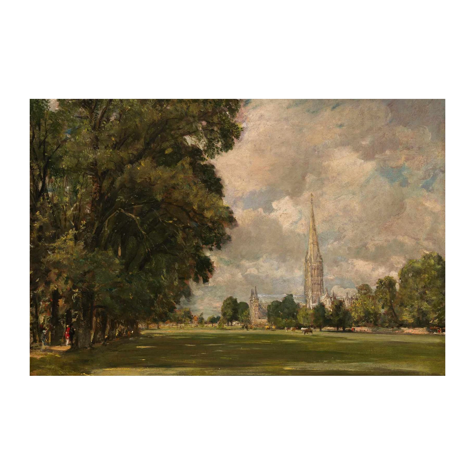 Serene Cathedral Landscape Wall Art
