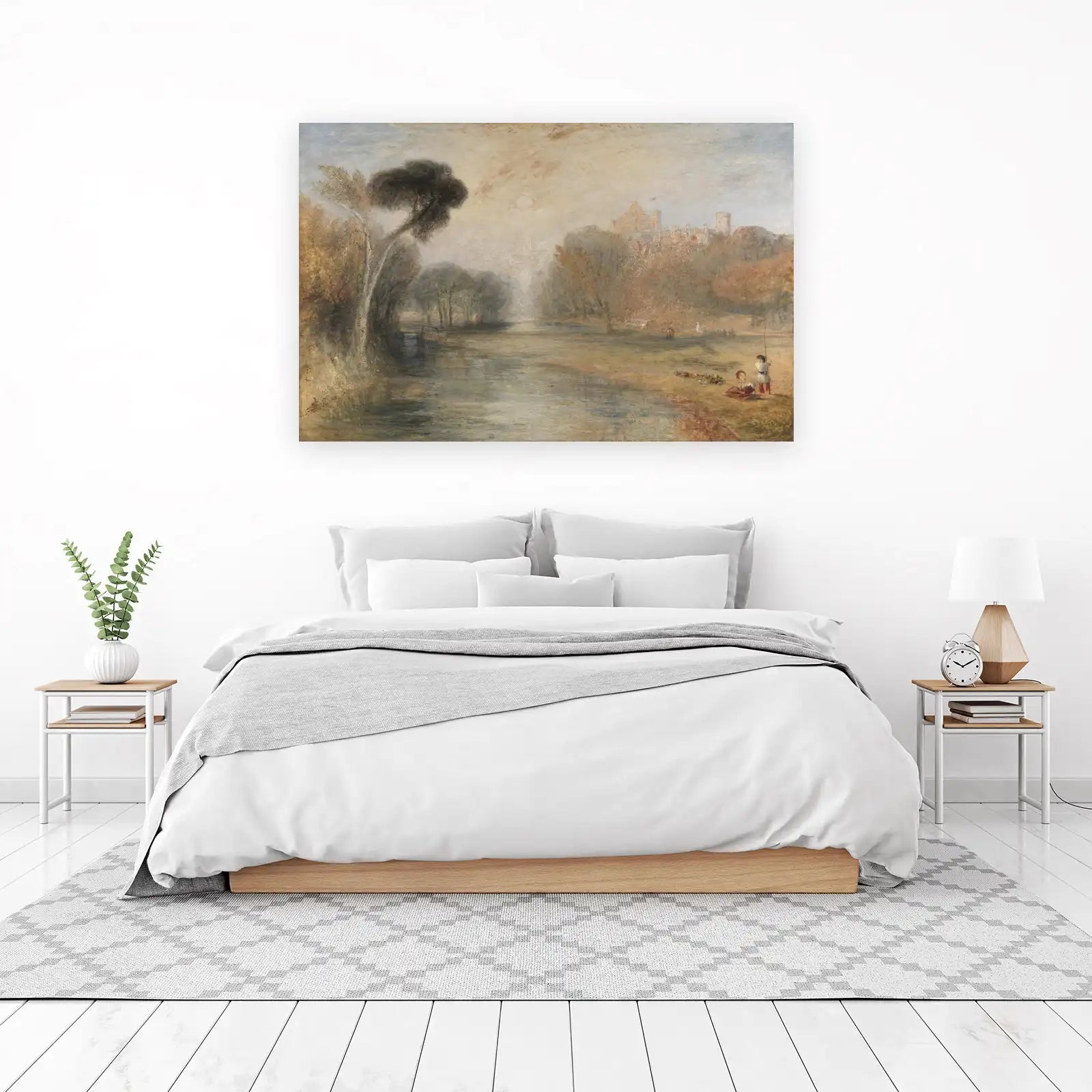 Turner Riverside Castle Landscape Wall Art