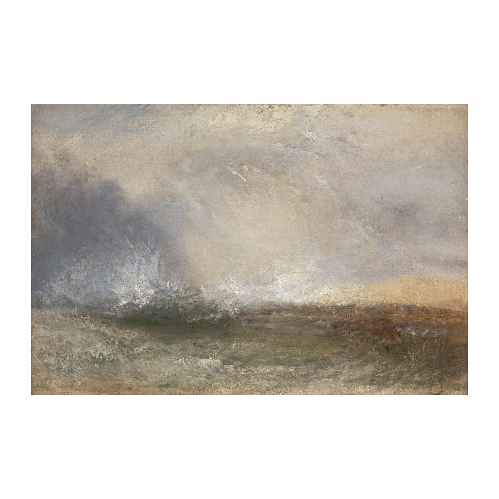 Abstract Stormy Seascape Impressionist Wall Art