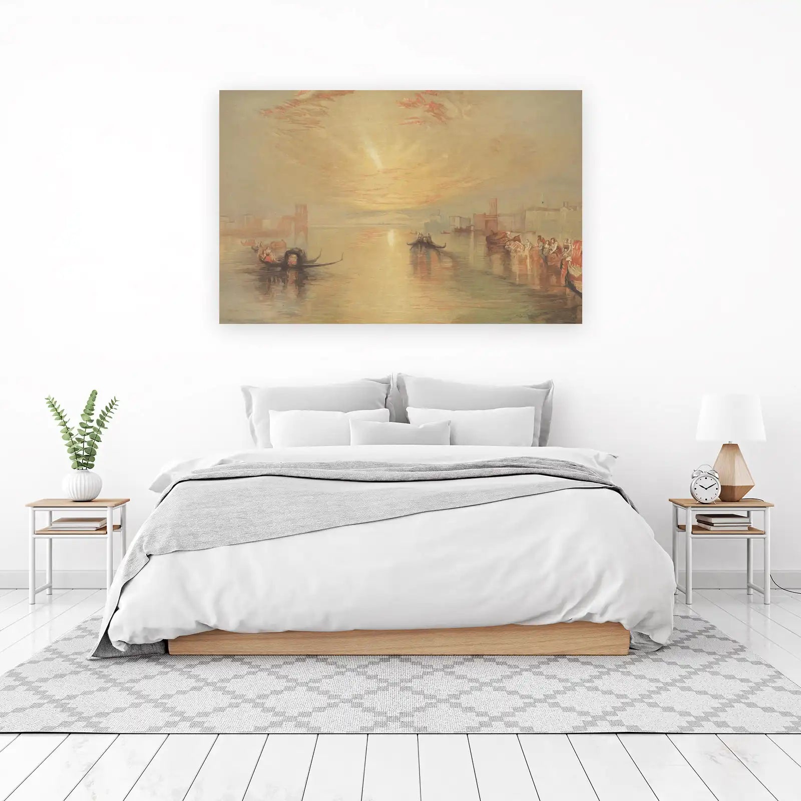 Venetian Sunset Gondola Serenity Wall Art