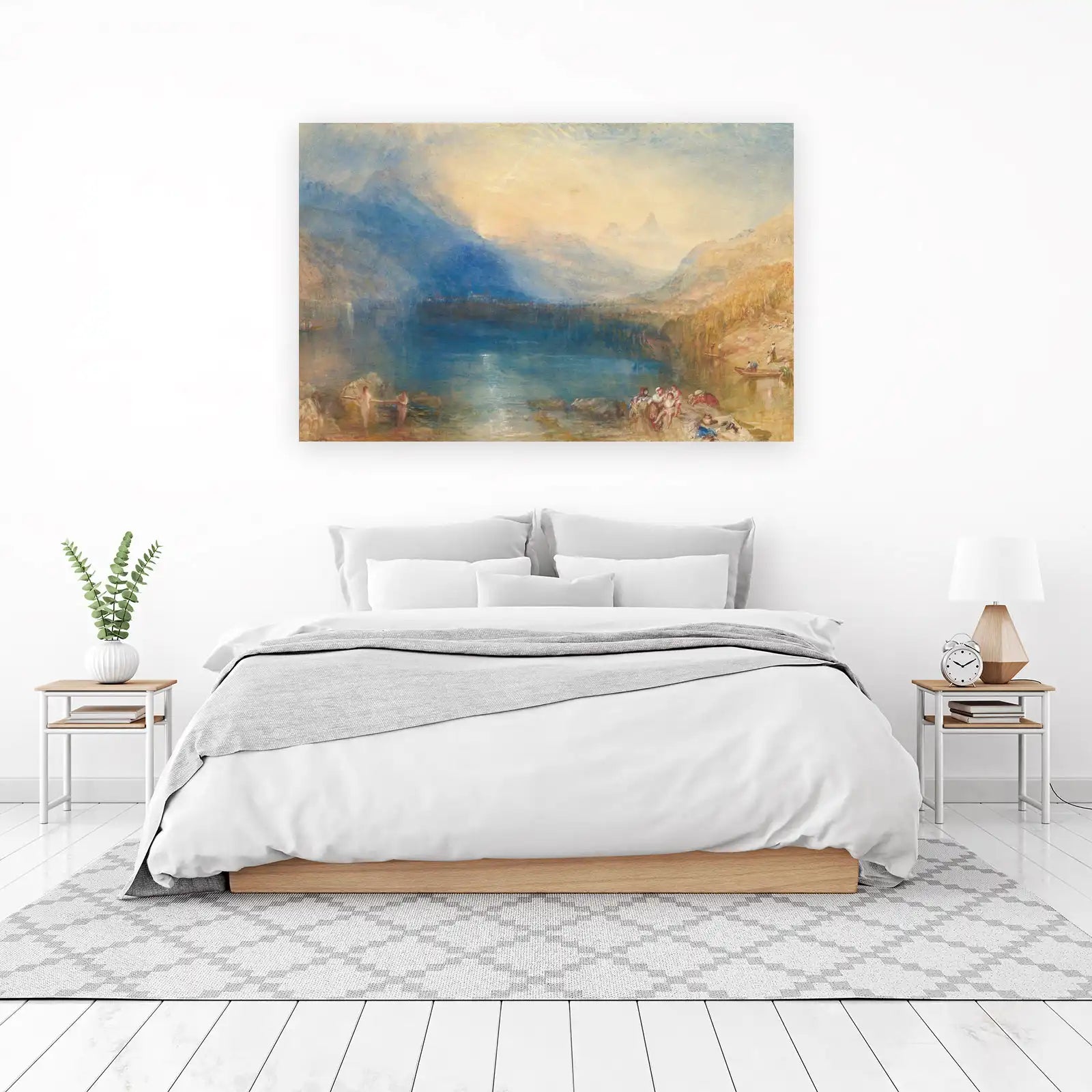 Serene Alpine Lake Landscape Wall Art