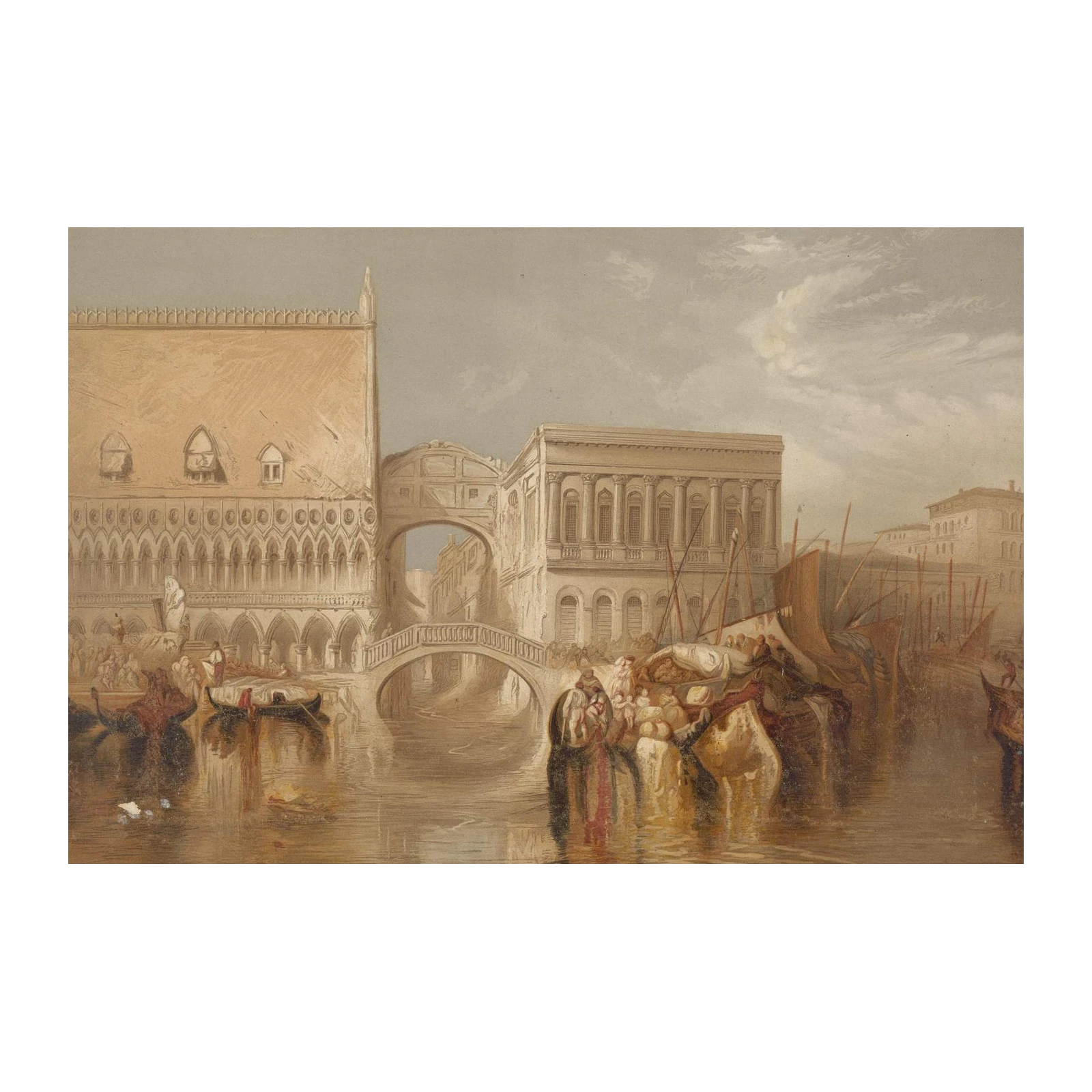 Venice Canal & Bridge of Sighs Wall Art