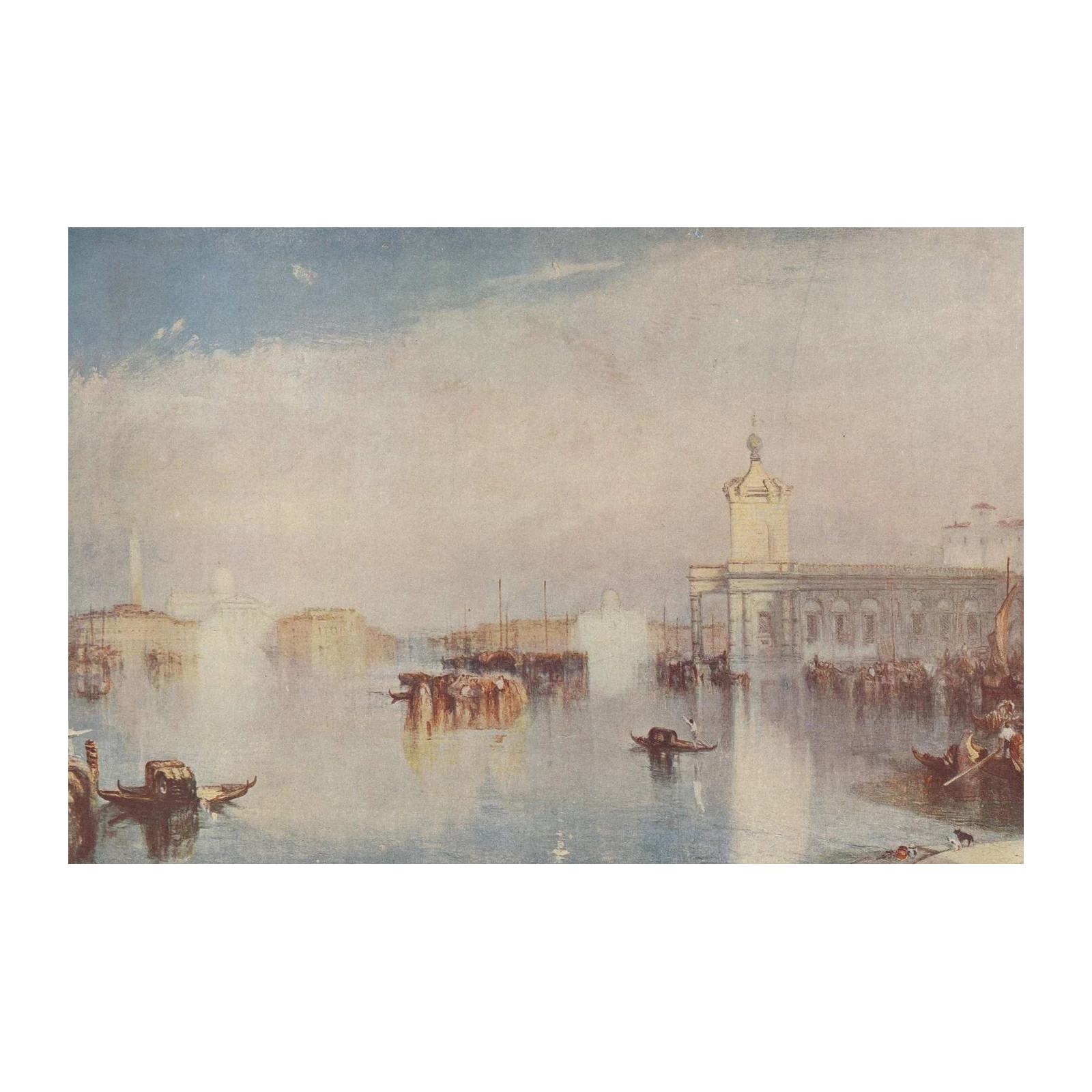 Misty Venice Canal Gondola Wall Art Wall Art