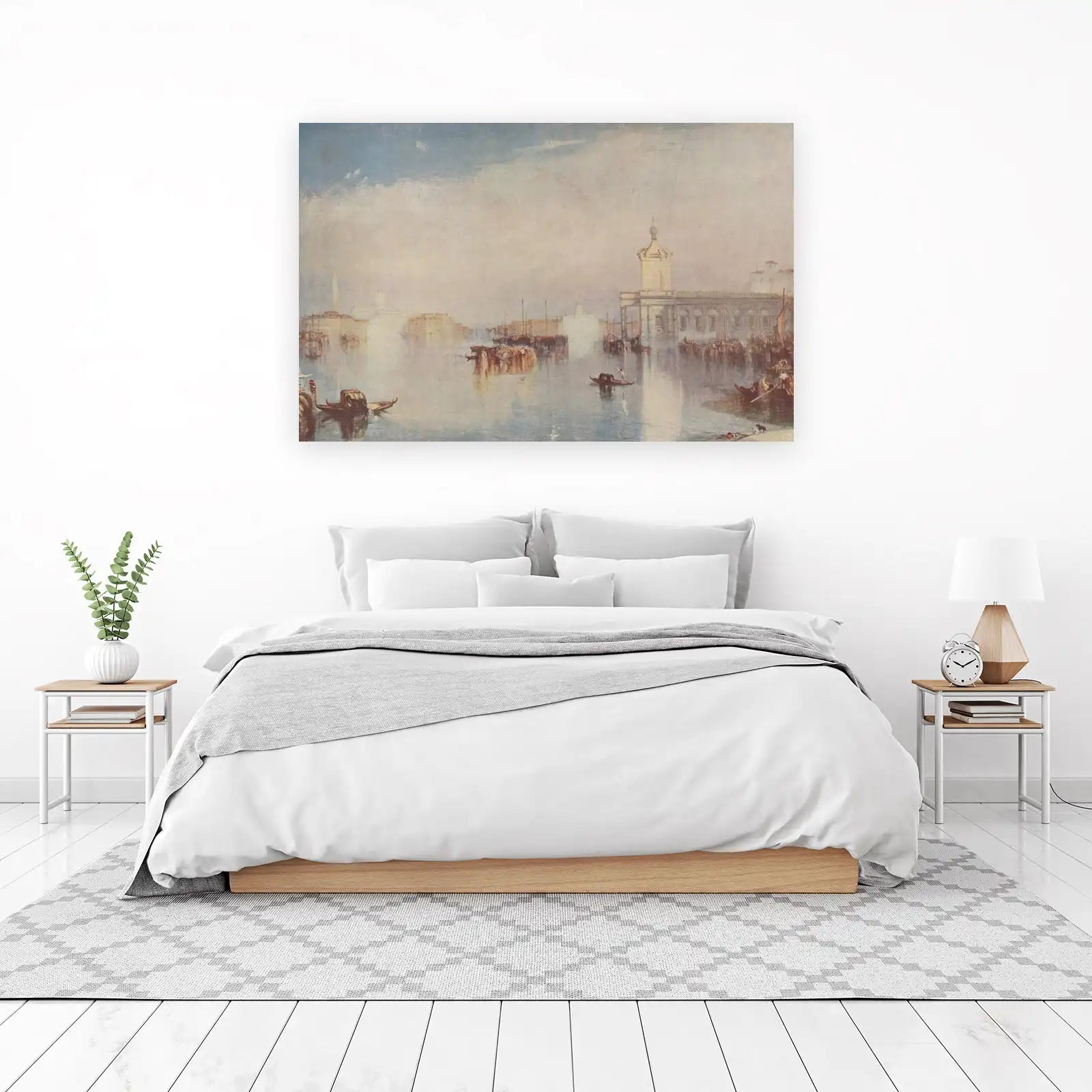 Misty Venice Canal Gondola Wall Art Wall Art