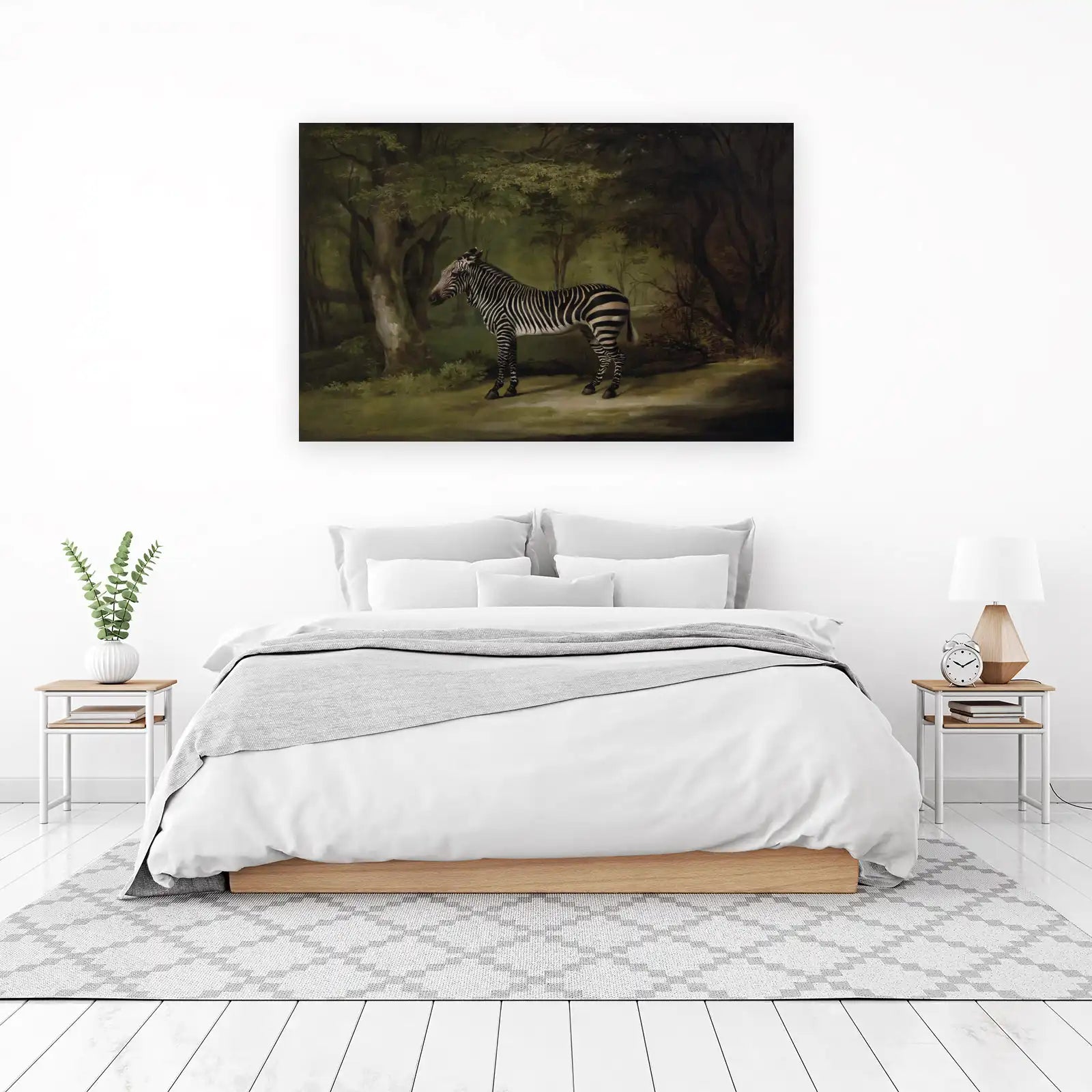 Majestic Zebra Forest Animal Wall Art