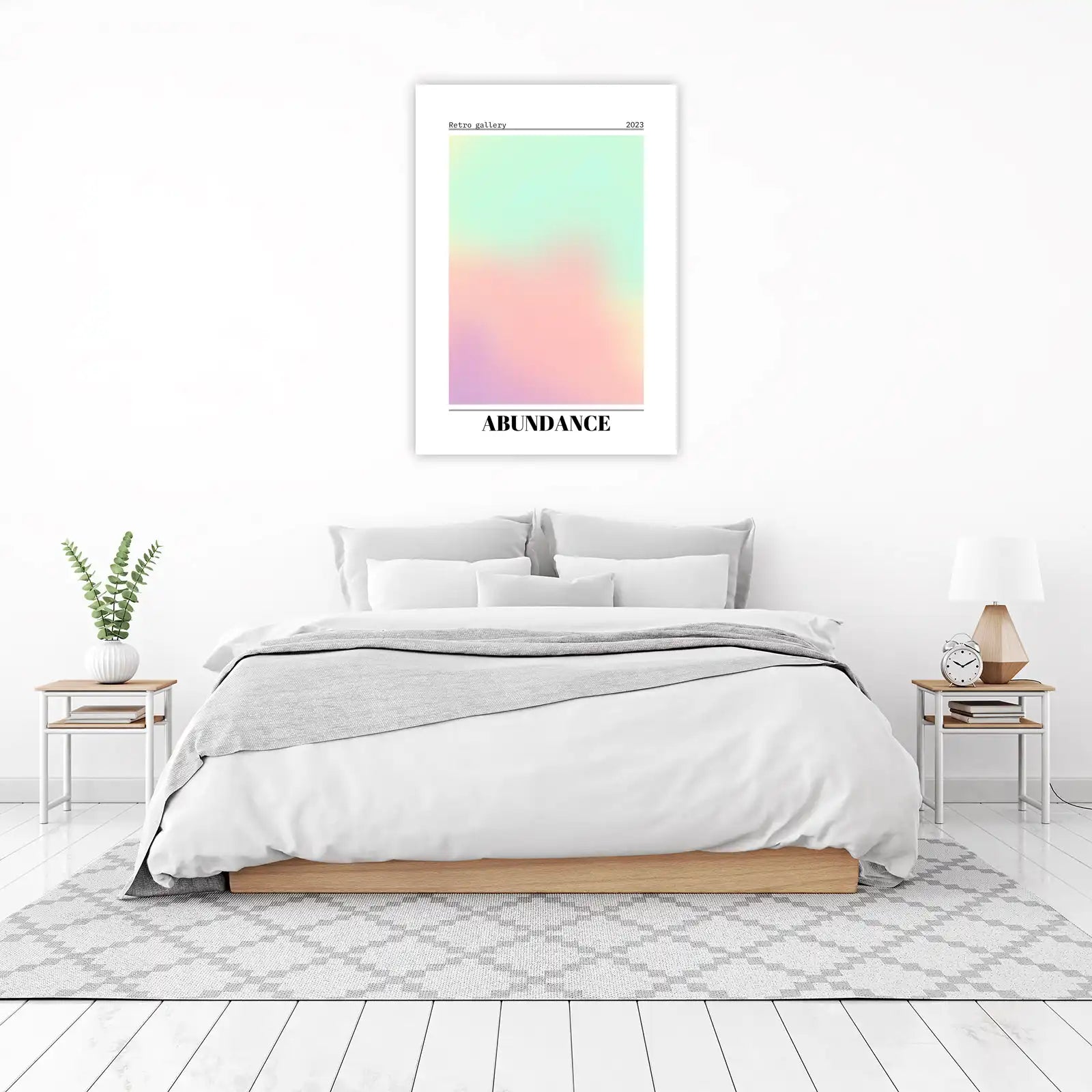Abstract Gradient Pastel Abundance Wall Art
