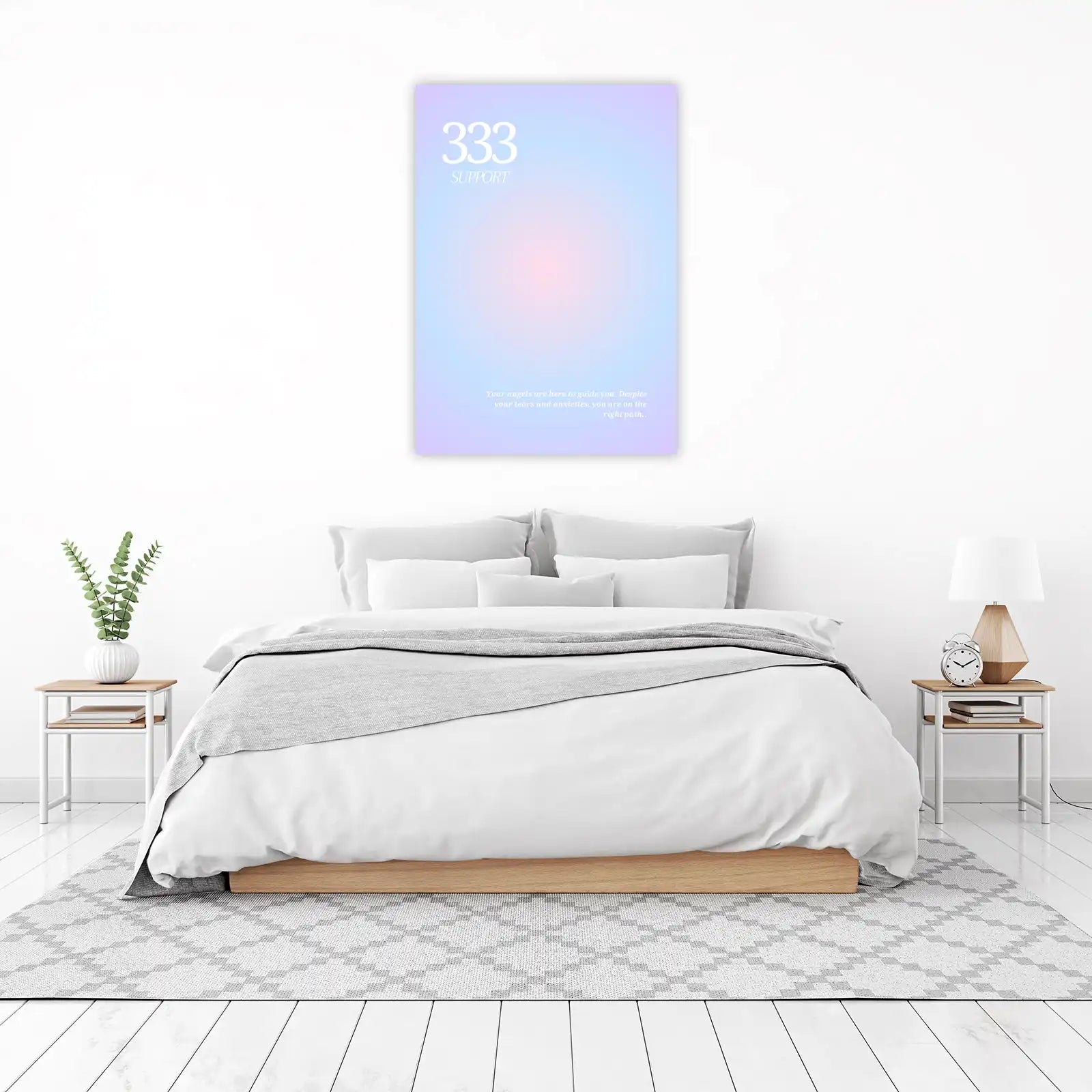 Angel Number 333 Support Wall Art