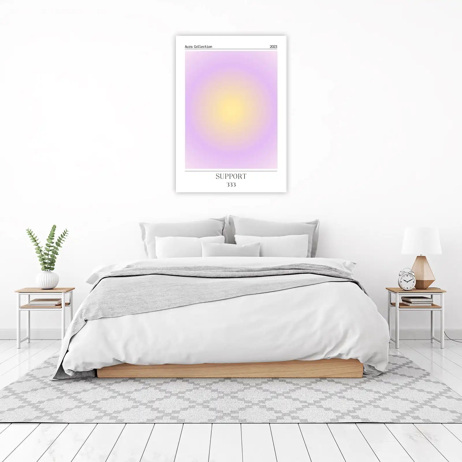 Aura Gradient "Support" Art Wall Art