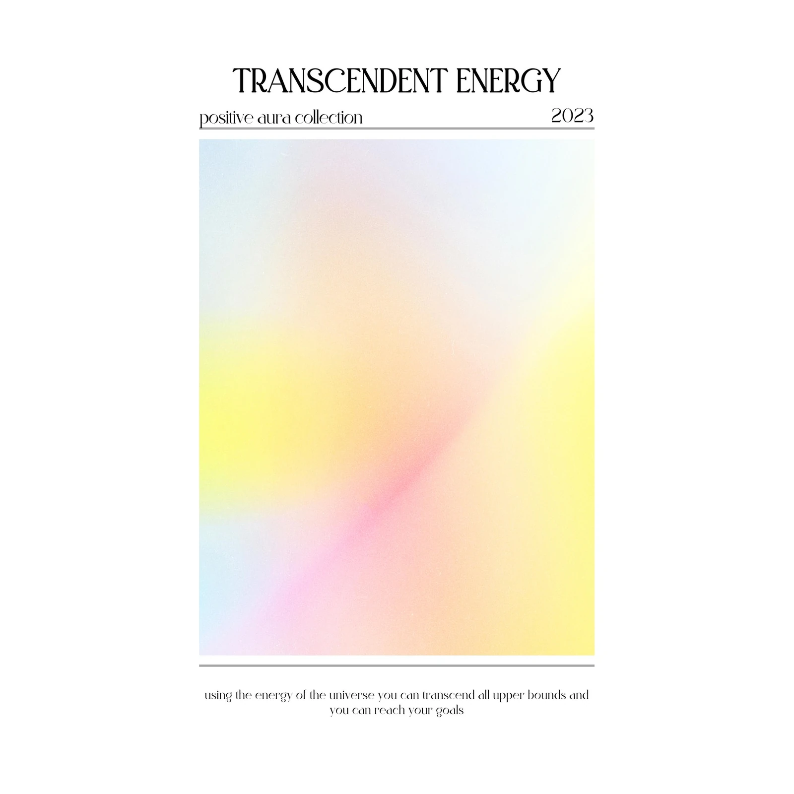 Transcendent Energy Aura Gradient Wall Art