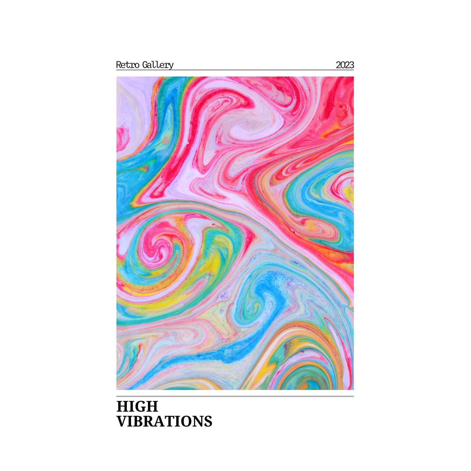 High Vibrations Swirl Wall Art