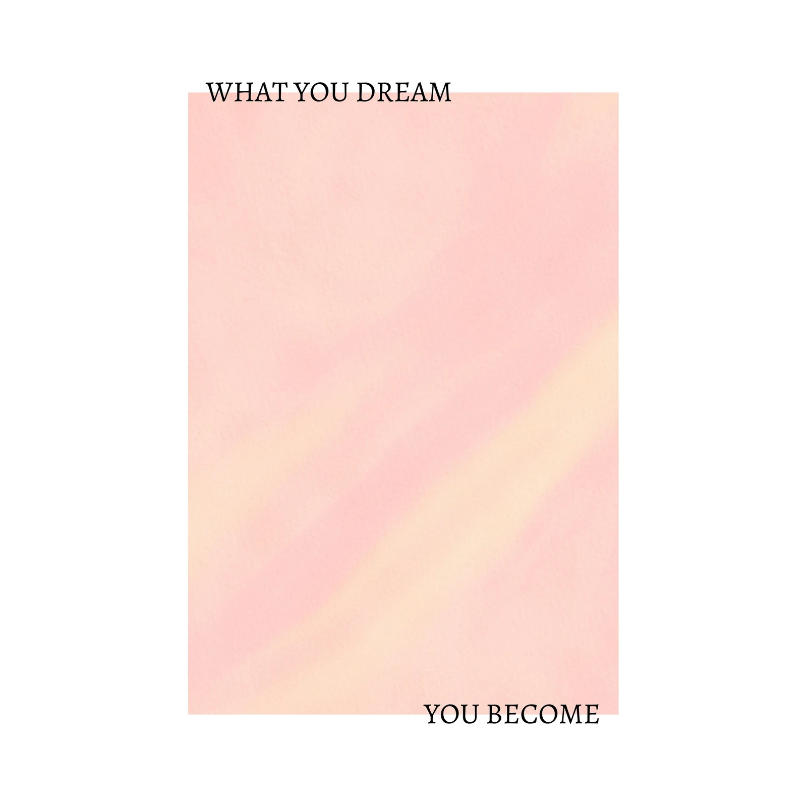 Inspirational Dream Quote Wall Art
