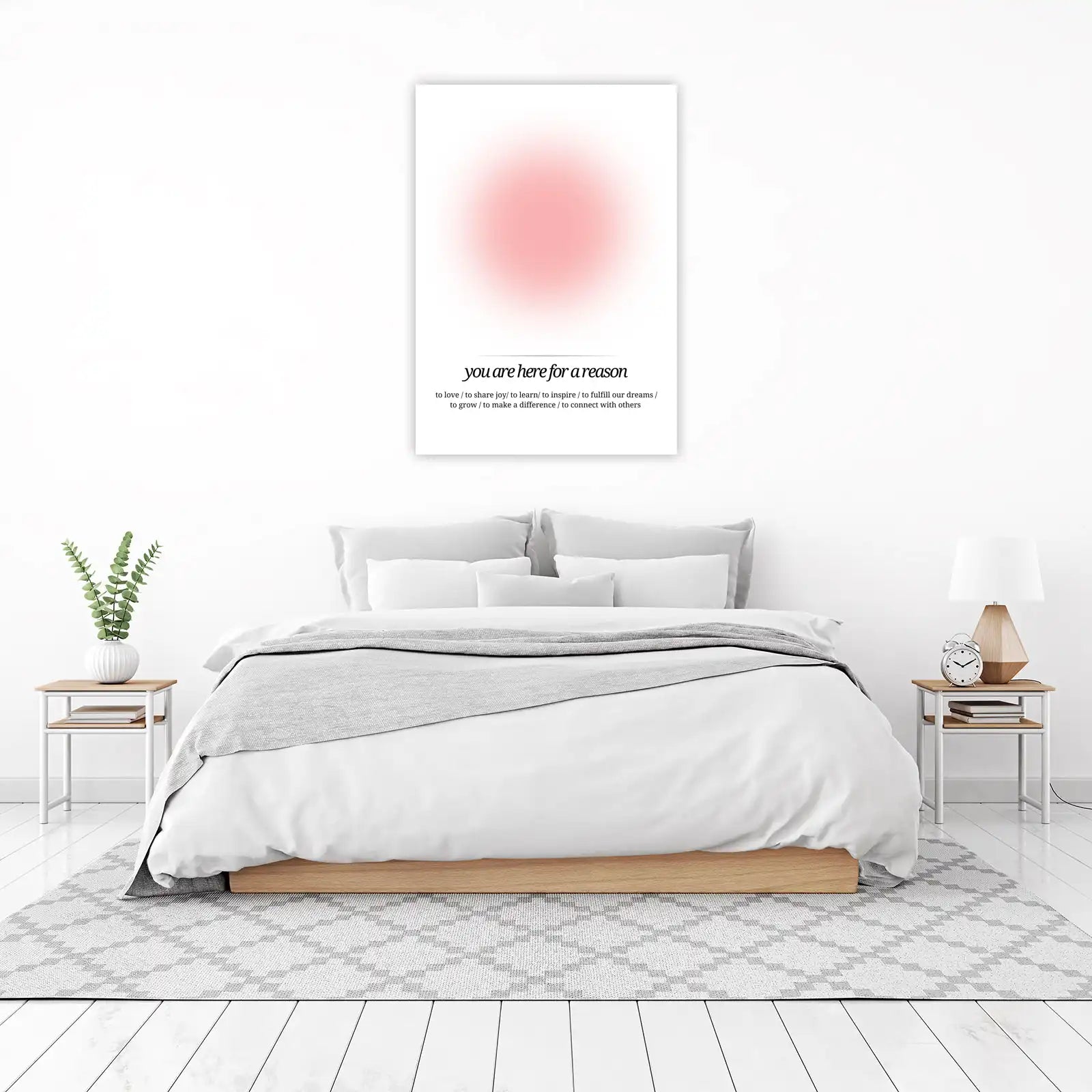 Inspirational 'You Are Here For A Reason' Wall Art