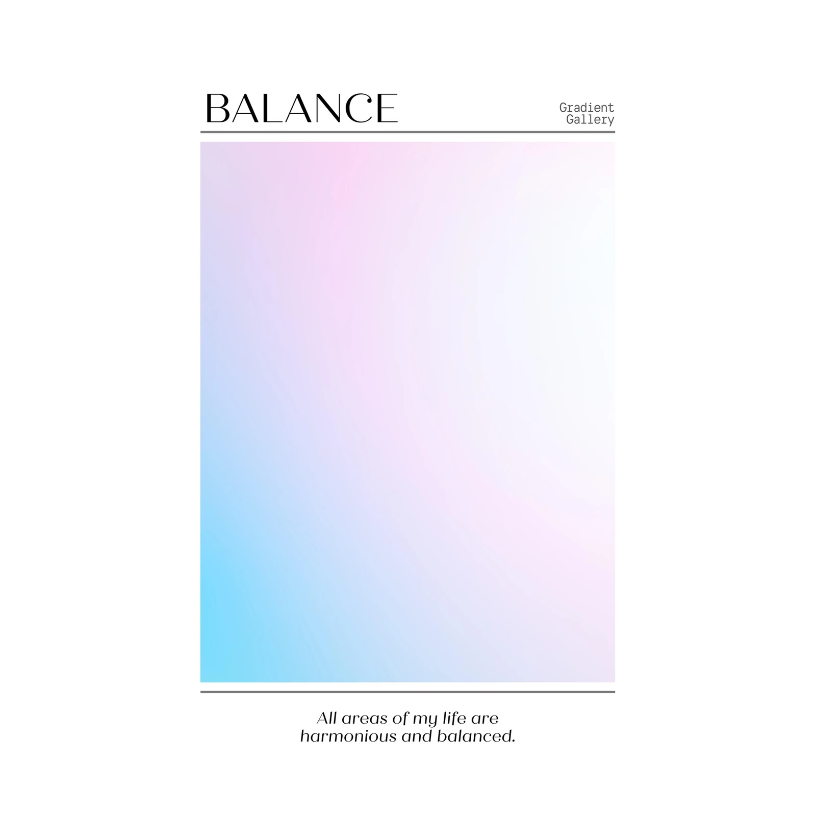 Serene Gradient Balance Wall Art