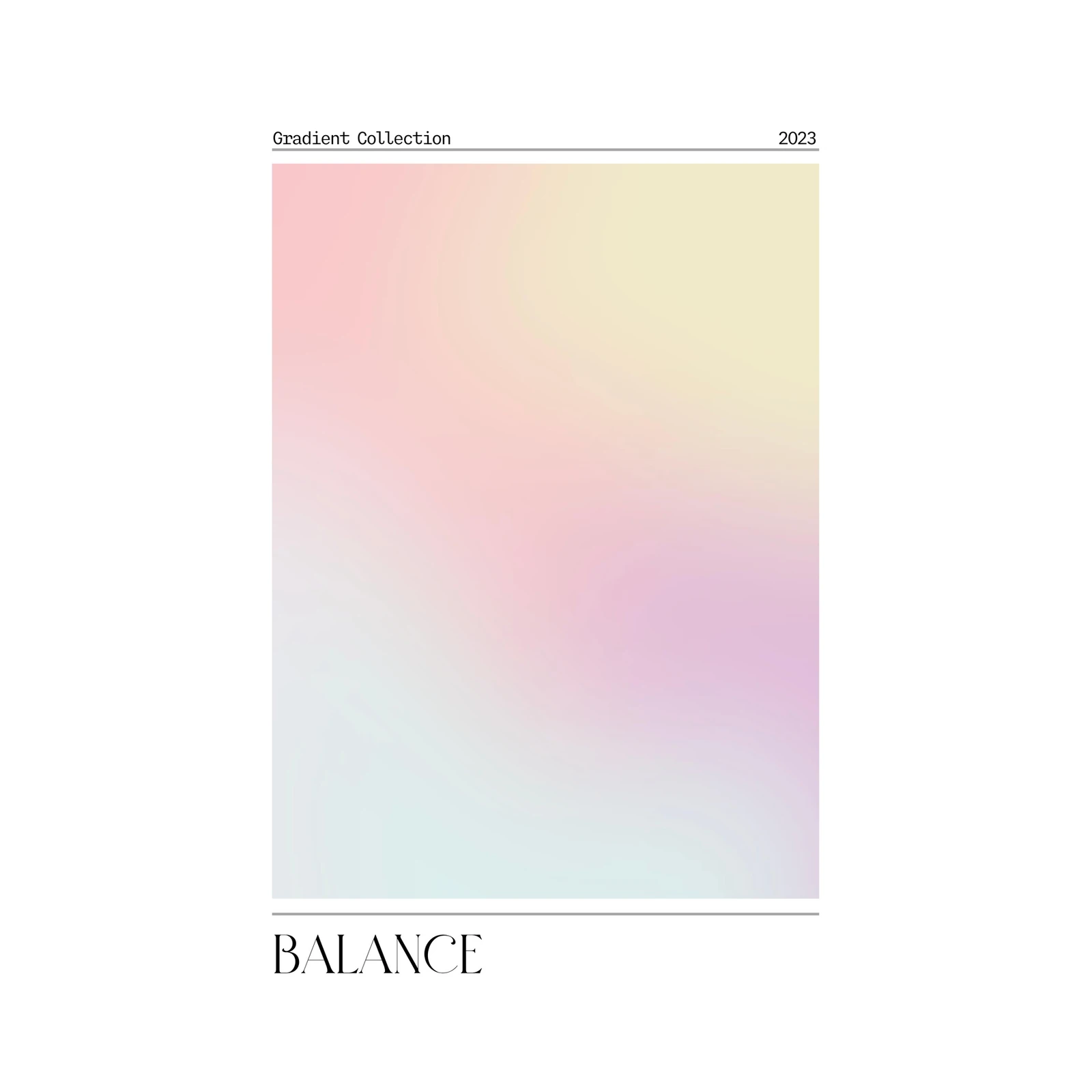 Soft Gradient Minimalist Wall Art Wall Art
