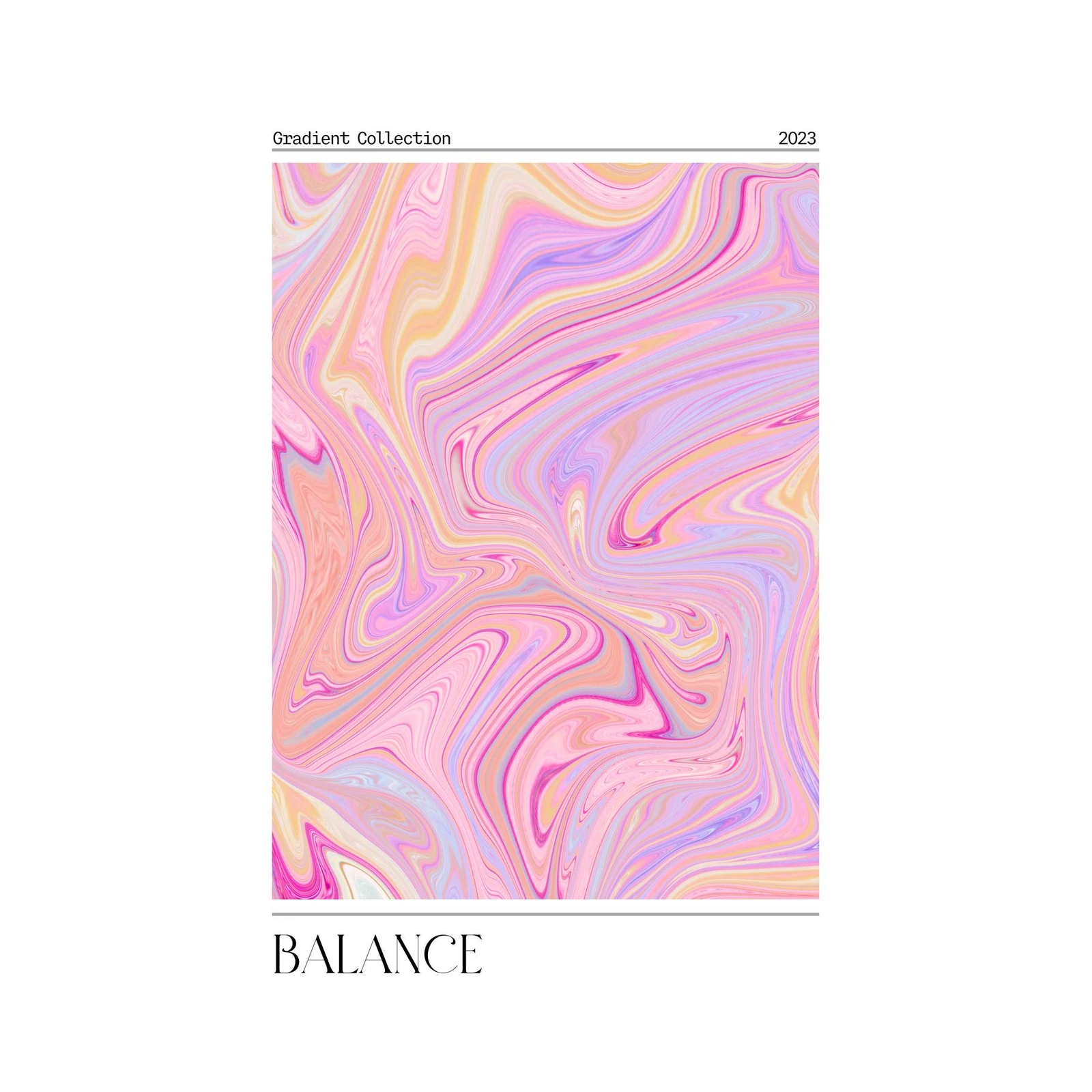 Pastel Swirl Gradient Wall Art Wall Art
