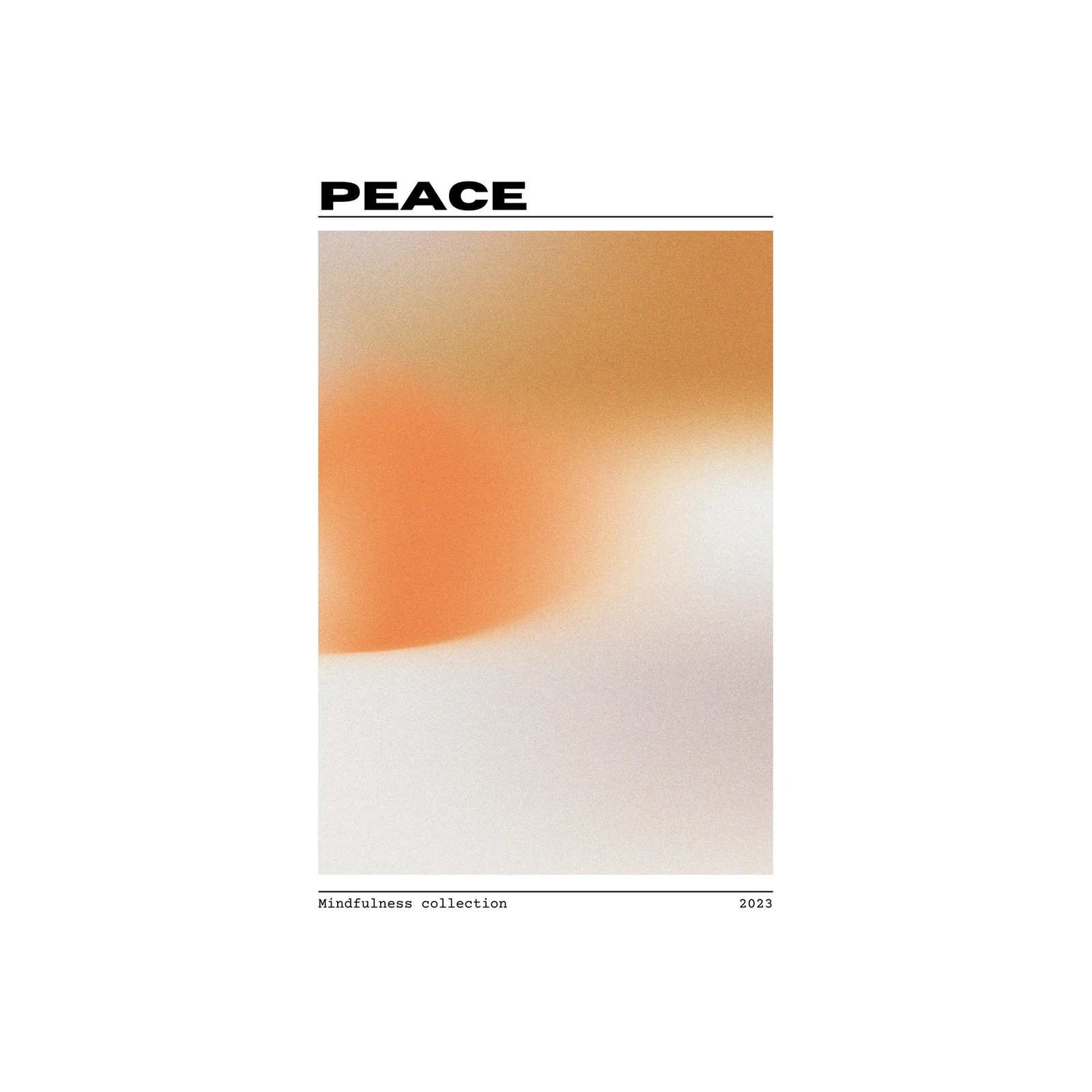 Abstract Gradient Peace Wall Art