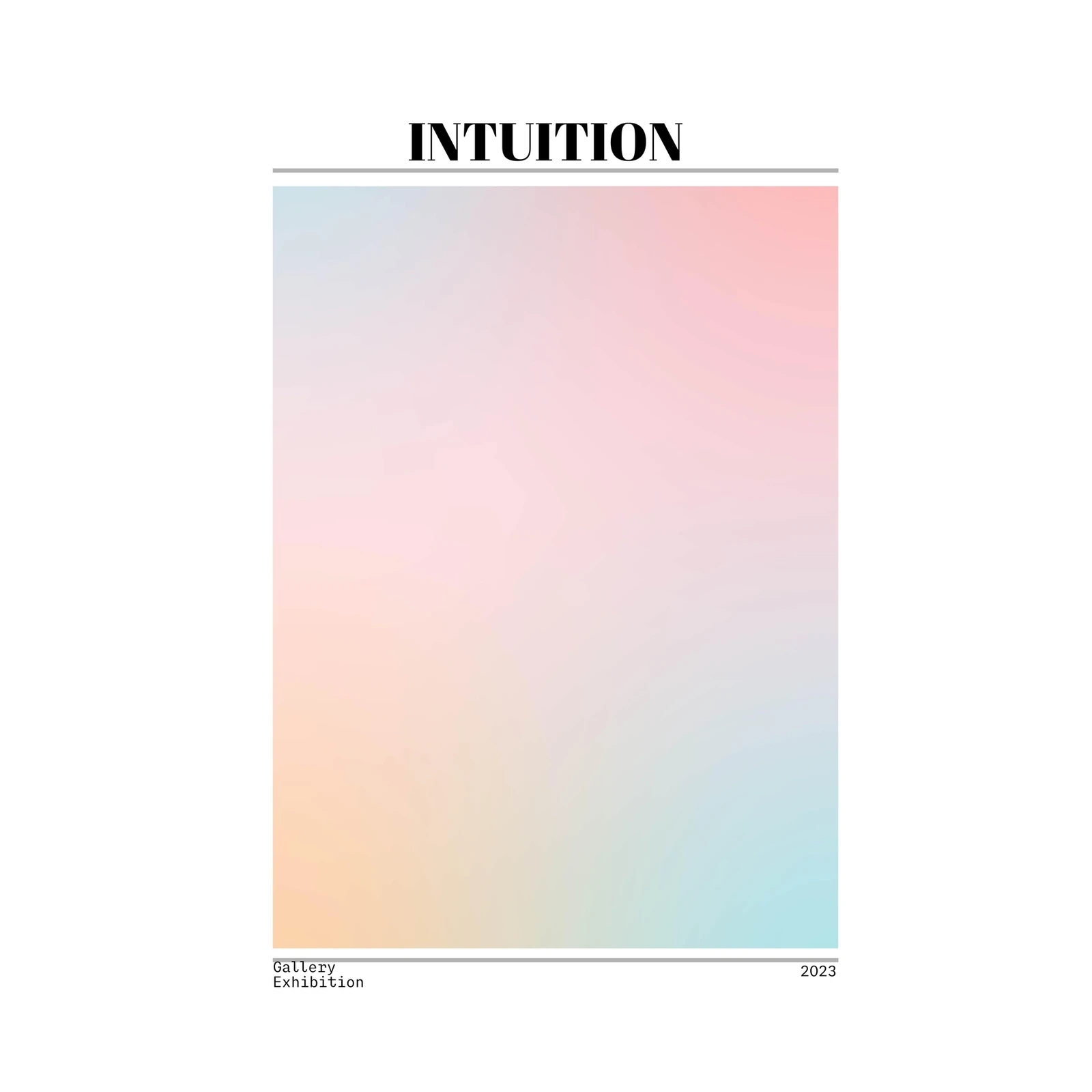 Abstract Gradient "Intuition" Wall Art - Modern Home Decor