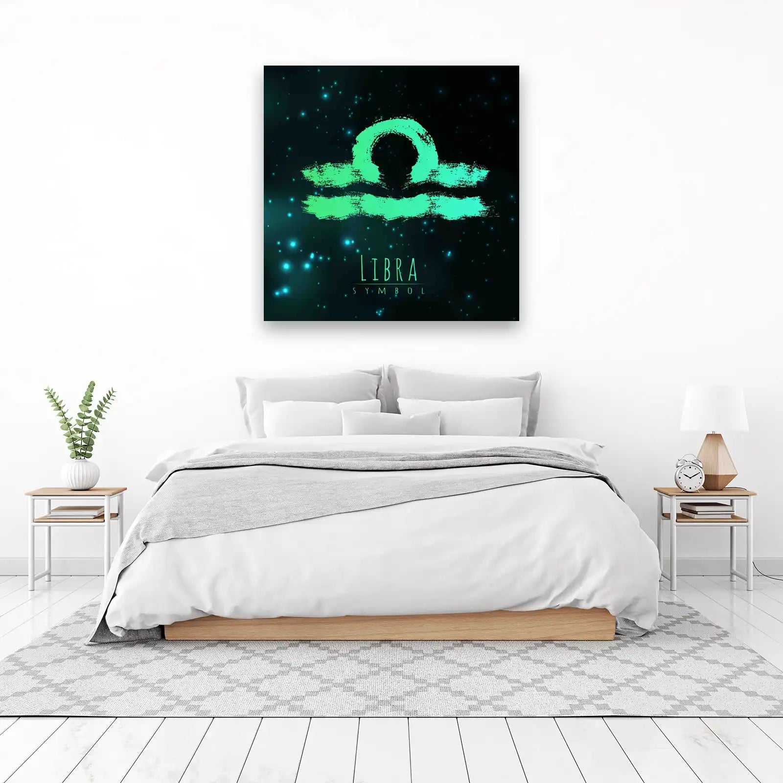 Vibrant Libra Zodiac Symbol Wall Art