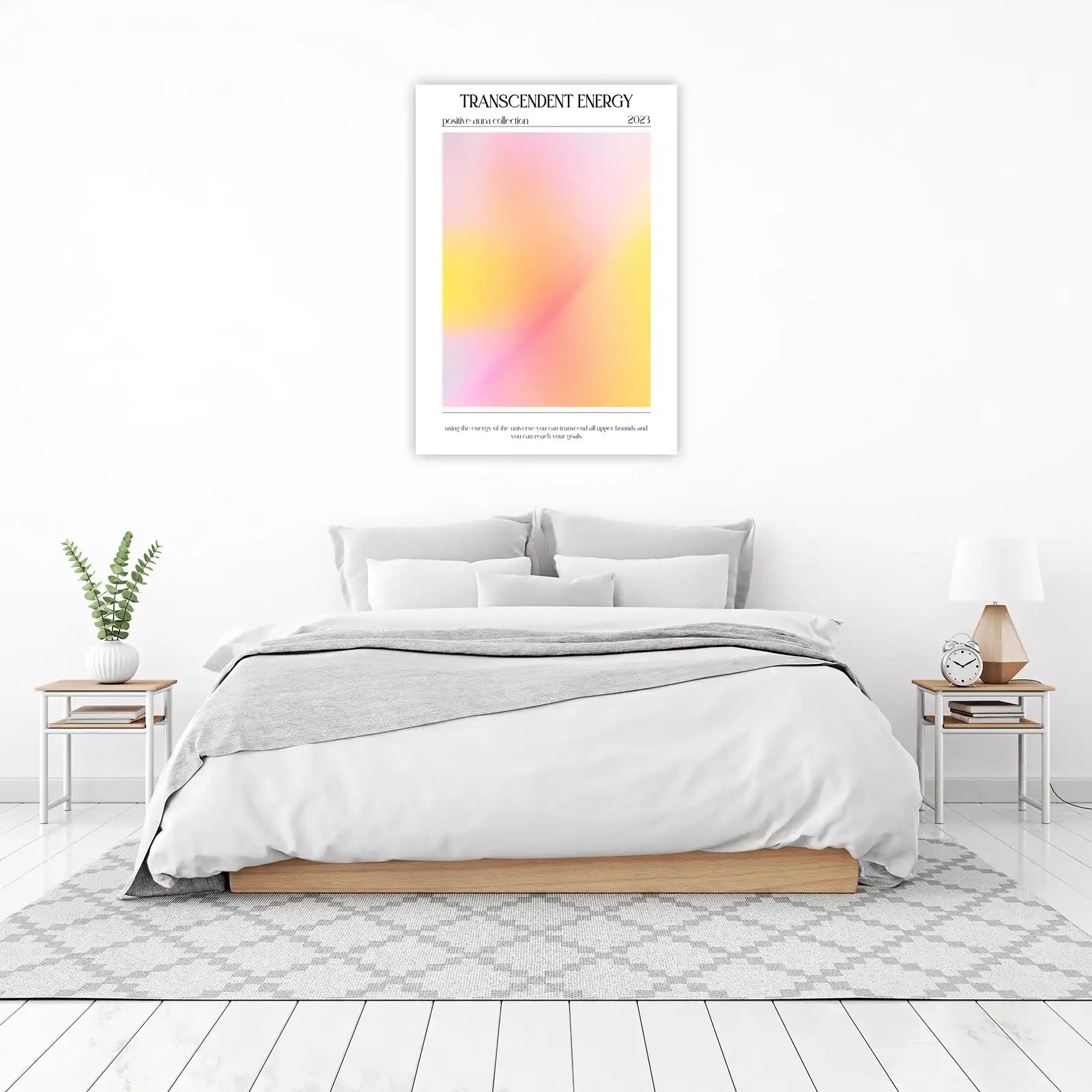 Positive Aura Gradient Wall Art for Uplifting Spaces
