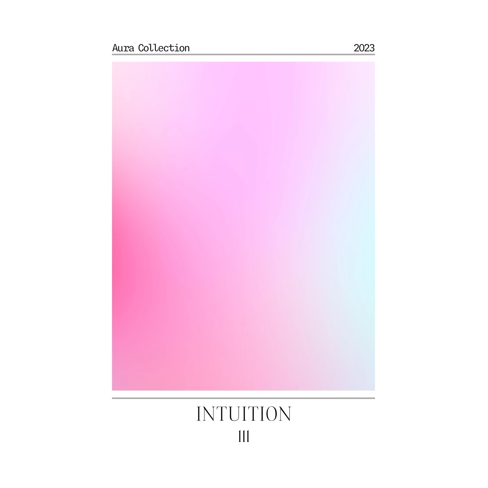Intuition Aura Gradient Pink Sky Wall Art