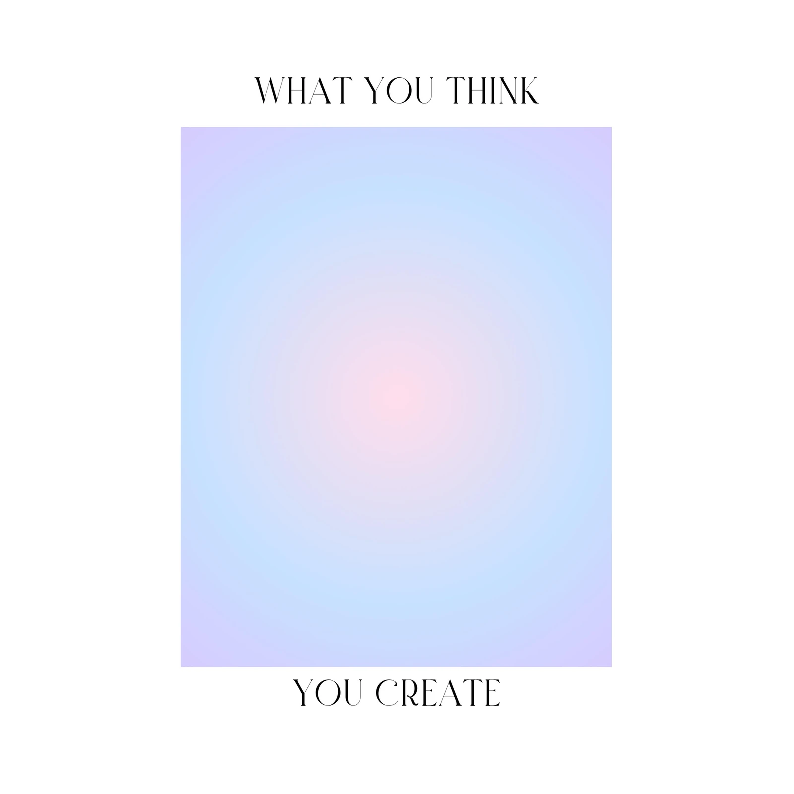 Mindful Gradient "You Create" Wall Art