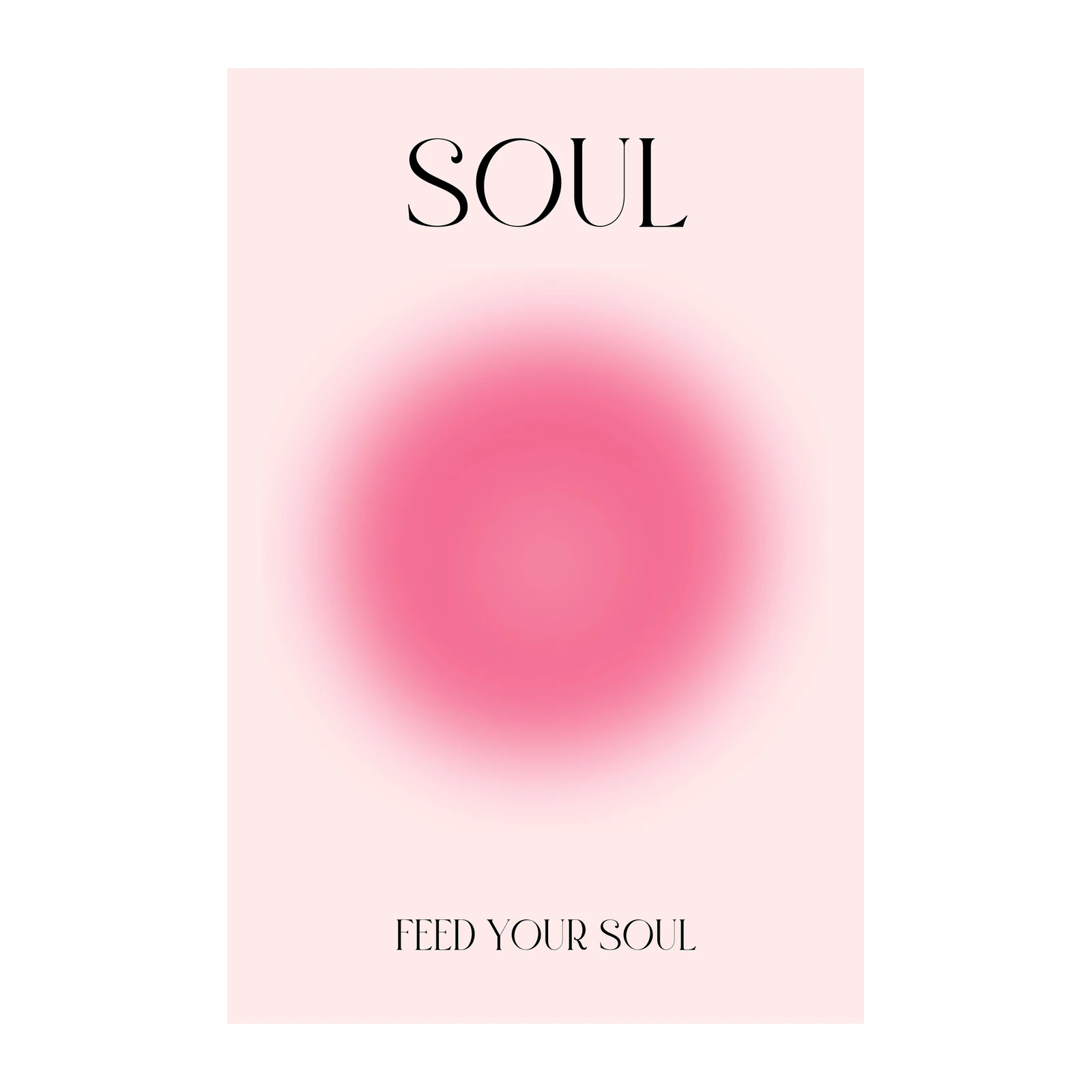 Aura "Soul" Pink Gradient Wall Art