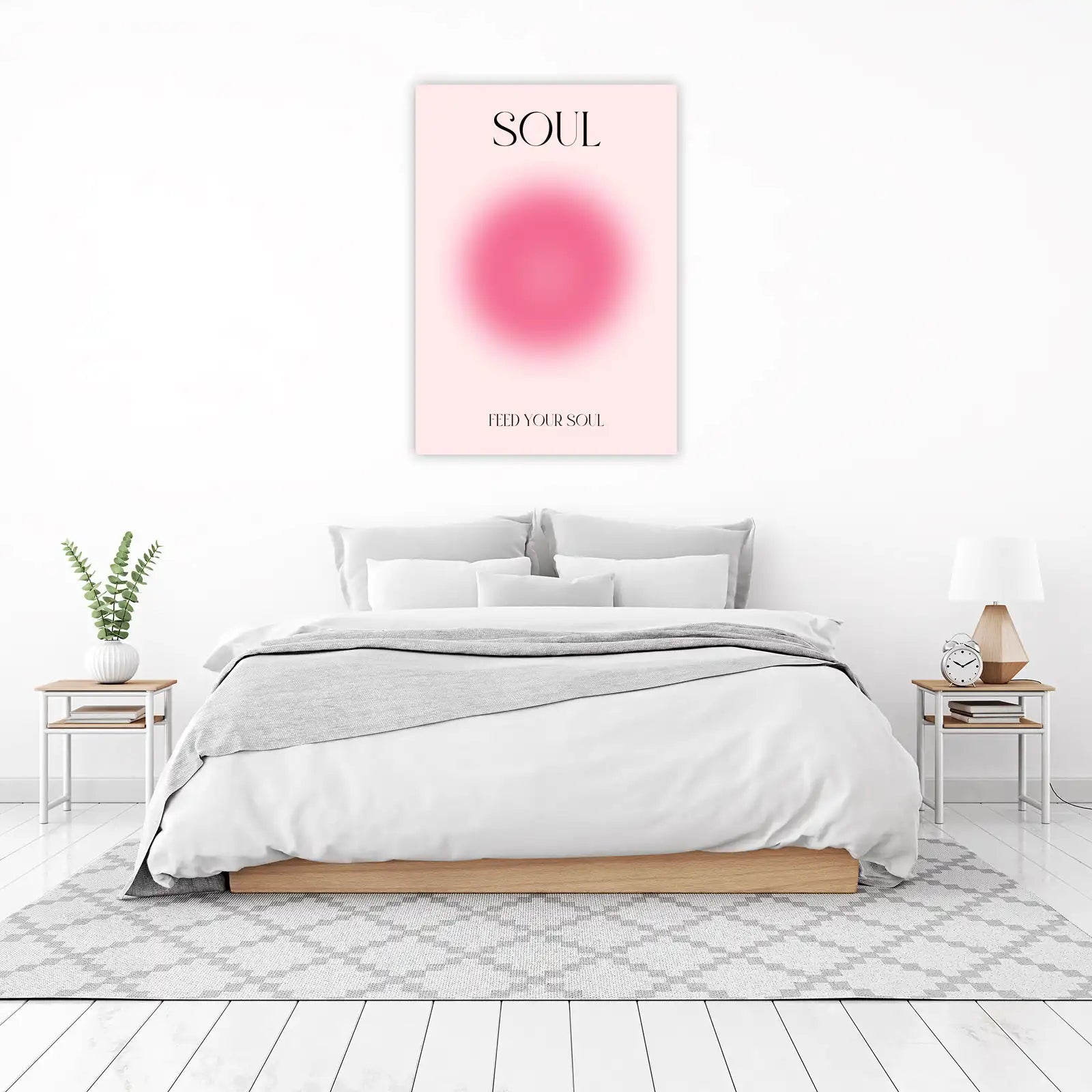 Aura "Soul" Pink Gradient Wall Art