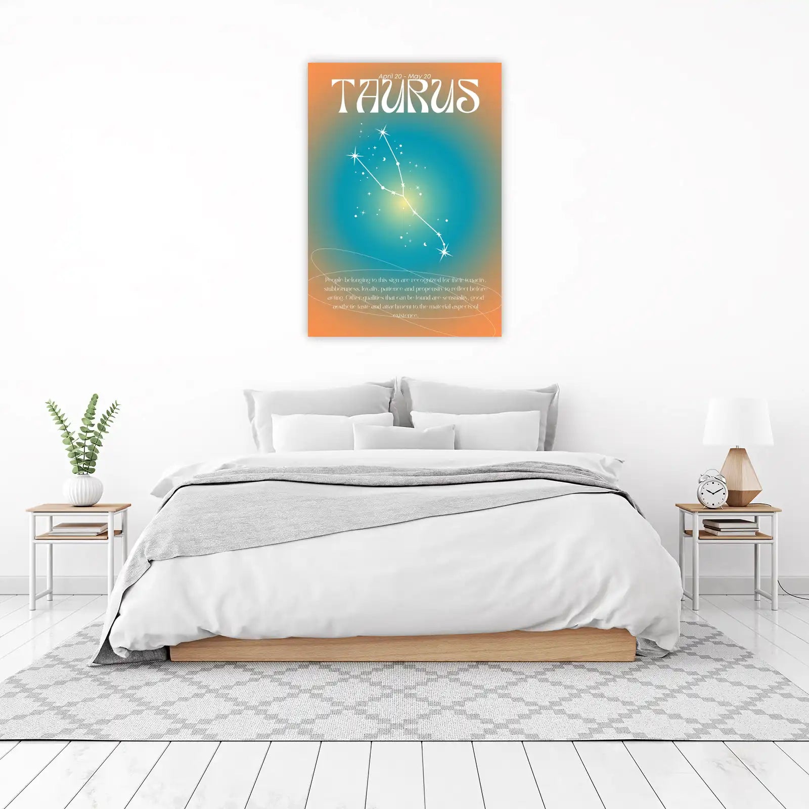 Taurus Constellation Zodiac Art Wall Art