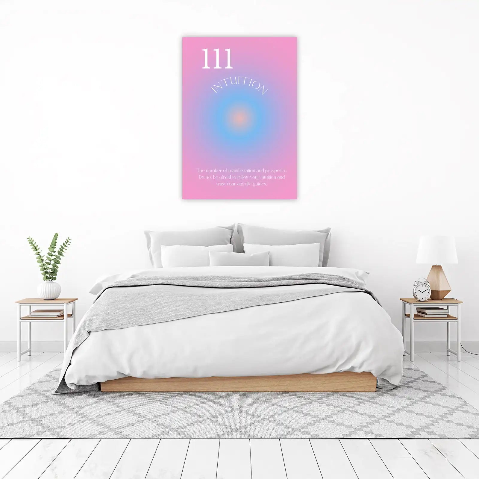 111 Intuition Aura Gradient Wall Art