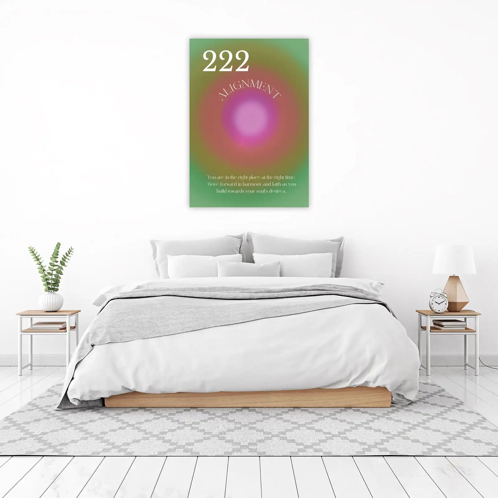 222 Alignment Aura Gradient Wall Art