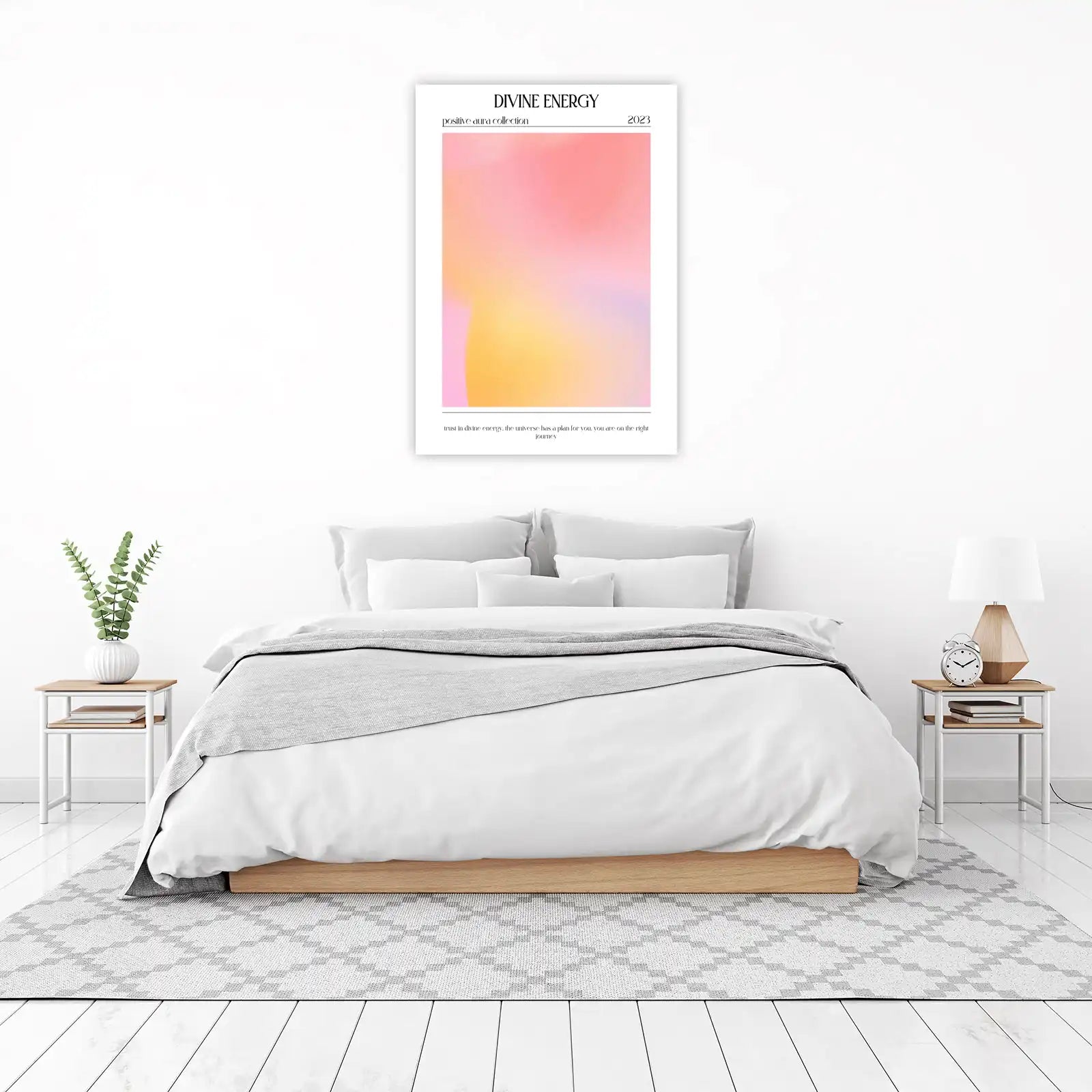 Divine Energy Aura Gradient Wall Art