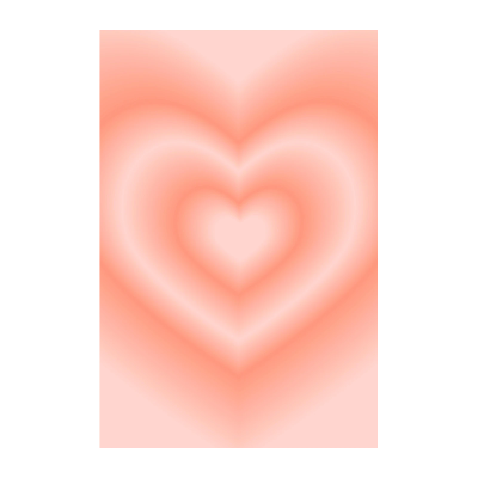 Gradient Heart Love Wall Art