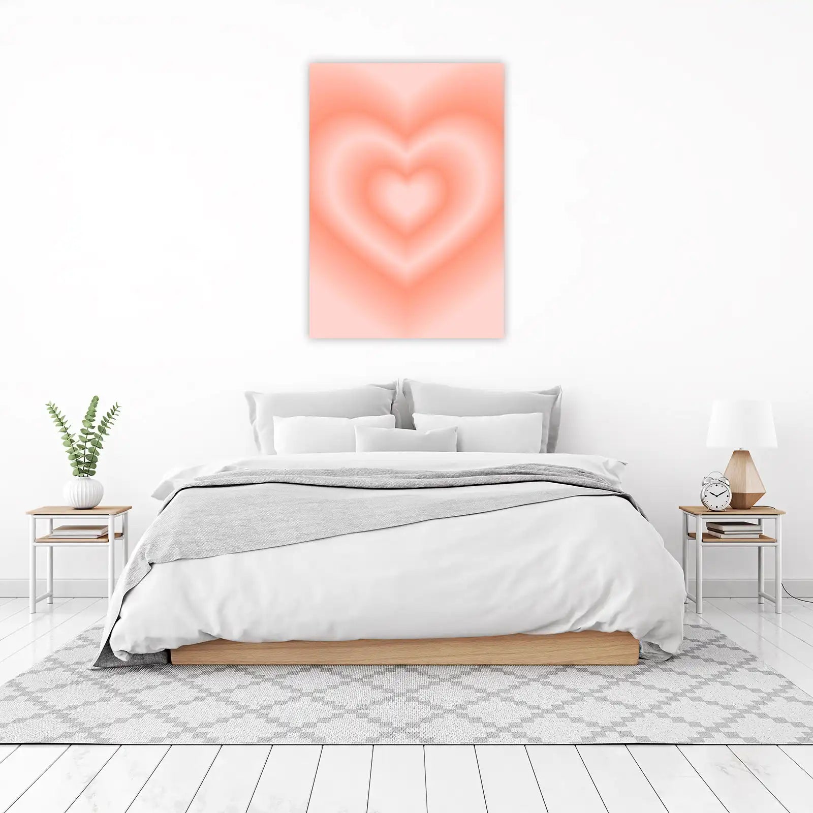 Gradient Heart Love Wall Art