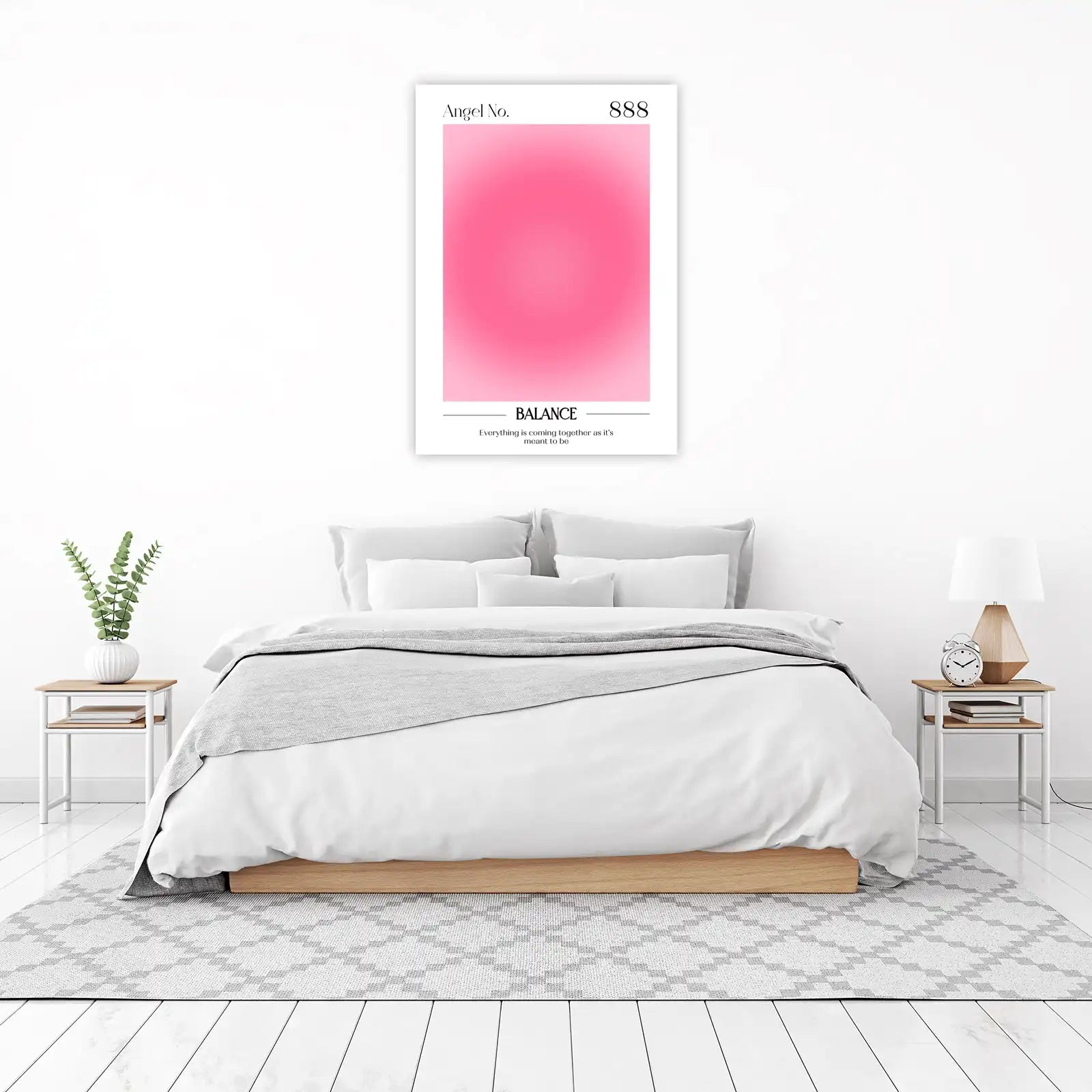 Angel Number 888 Balance Aura Wall Art