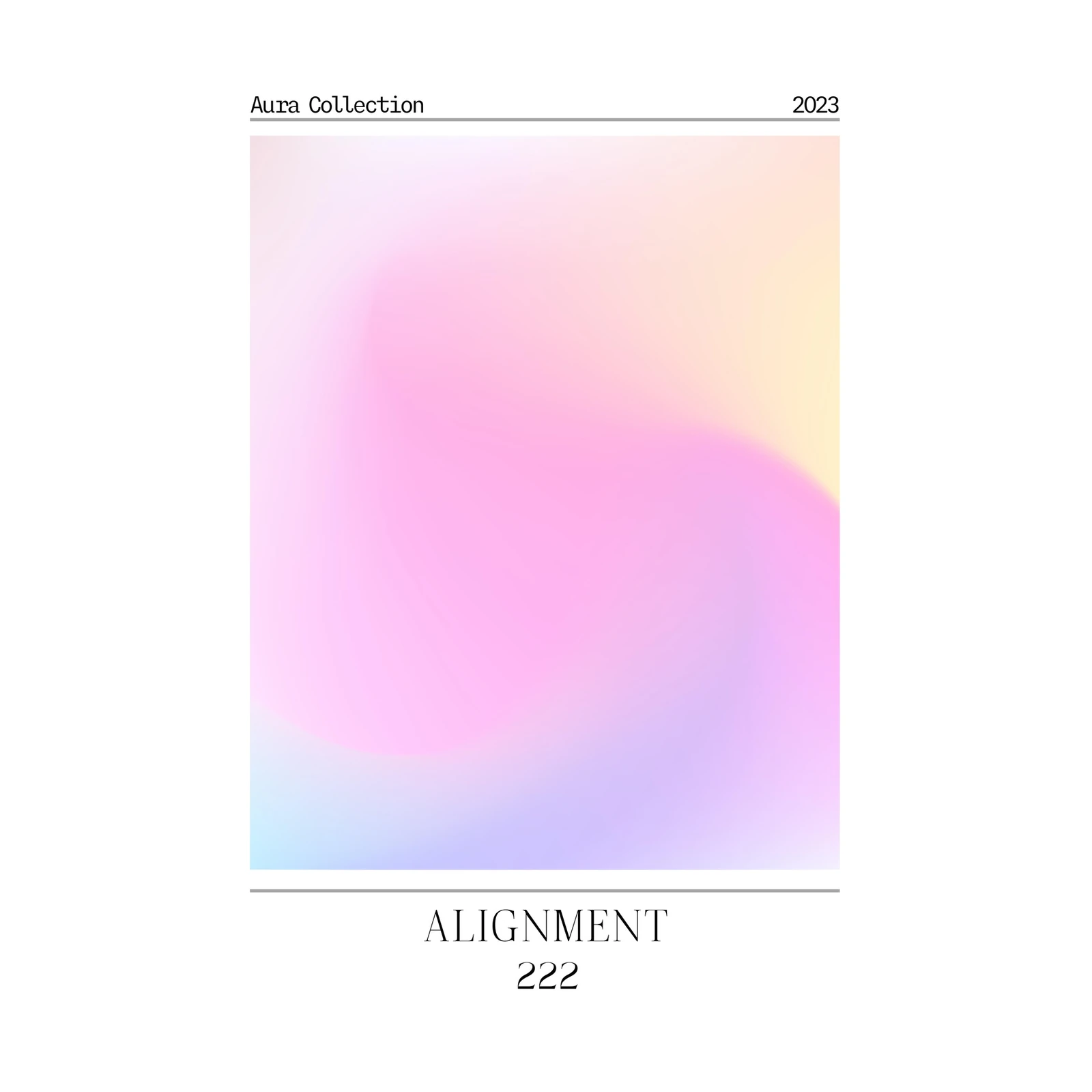 Pastel Gradient Aura Wall Art Wall Art