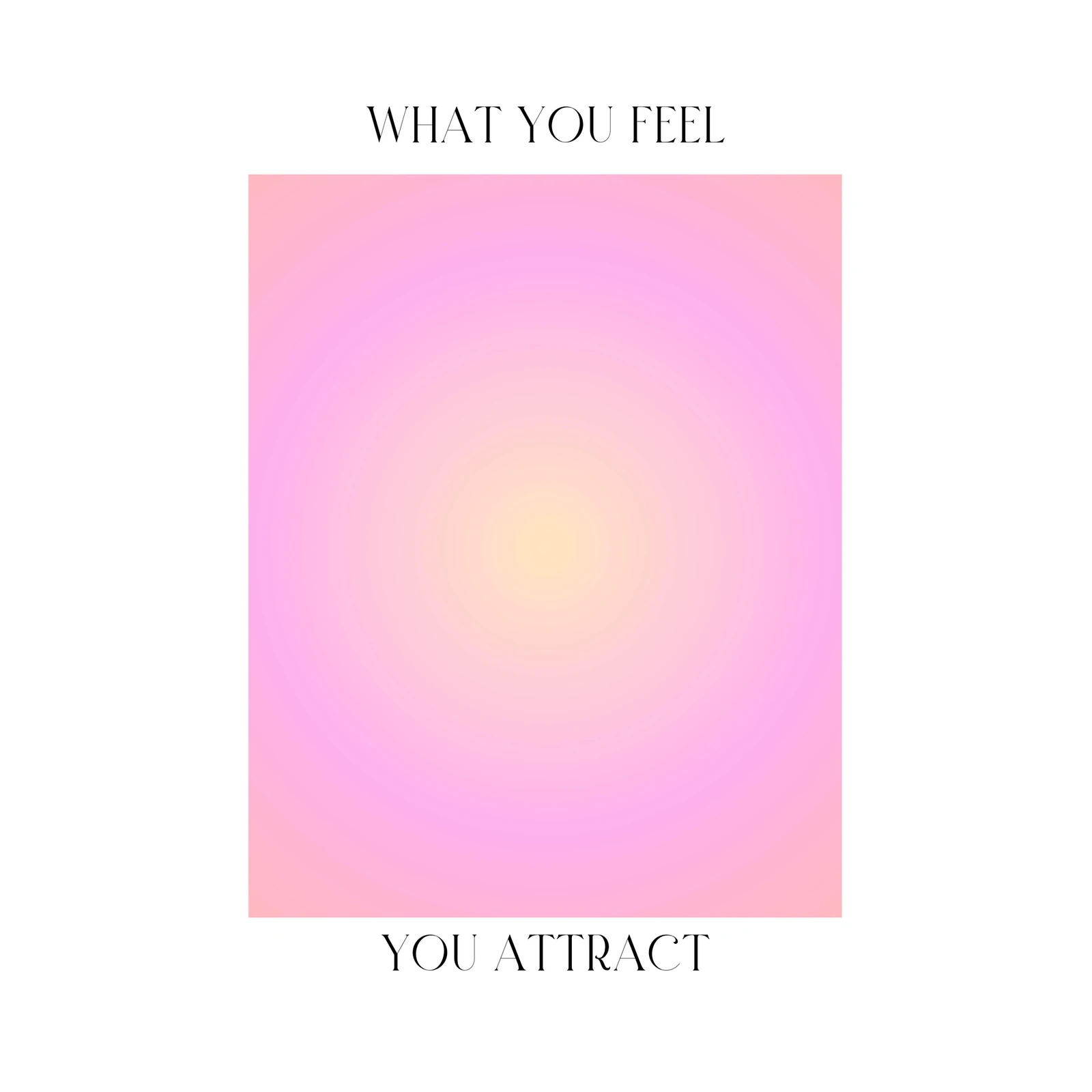 Aesthetic Gradient Aura Positive Affirmation Wall Art