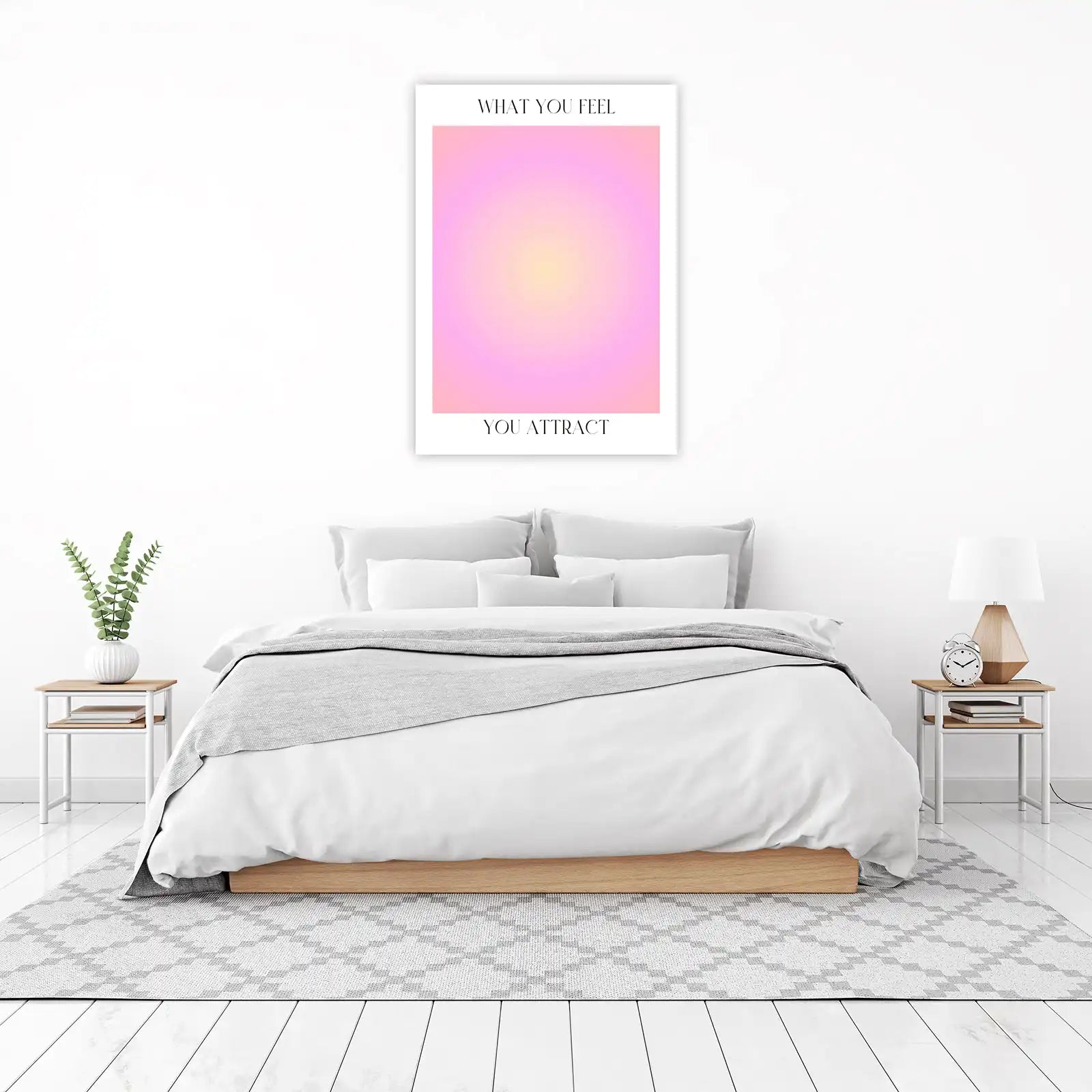 Aesthetic Gradient Aura Positive Affirmation Wall Art