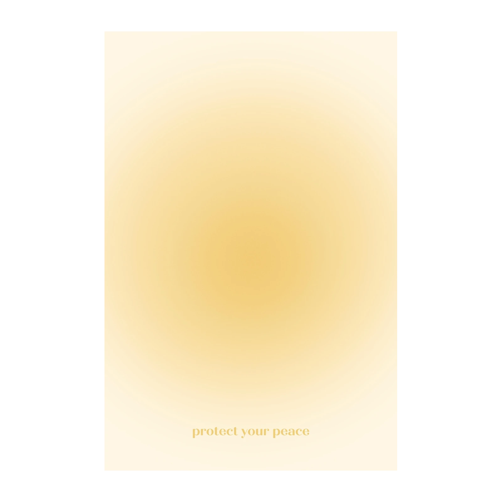 Aura Gradient Protect Your Peace Wall Art