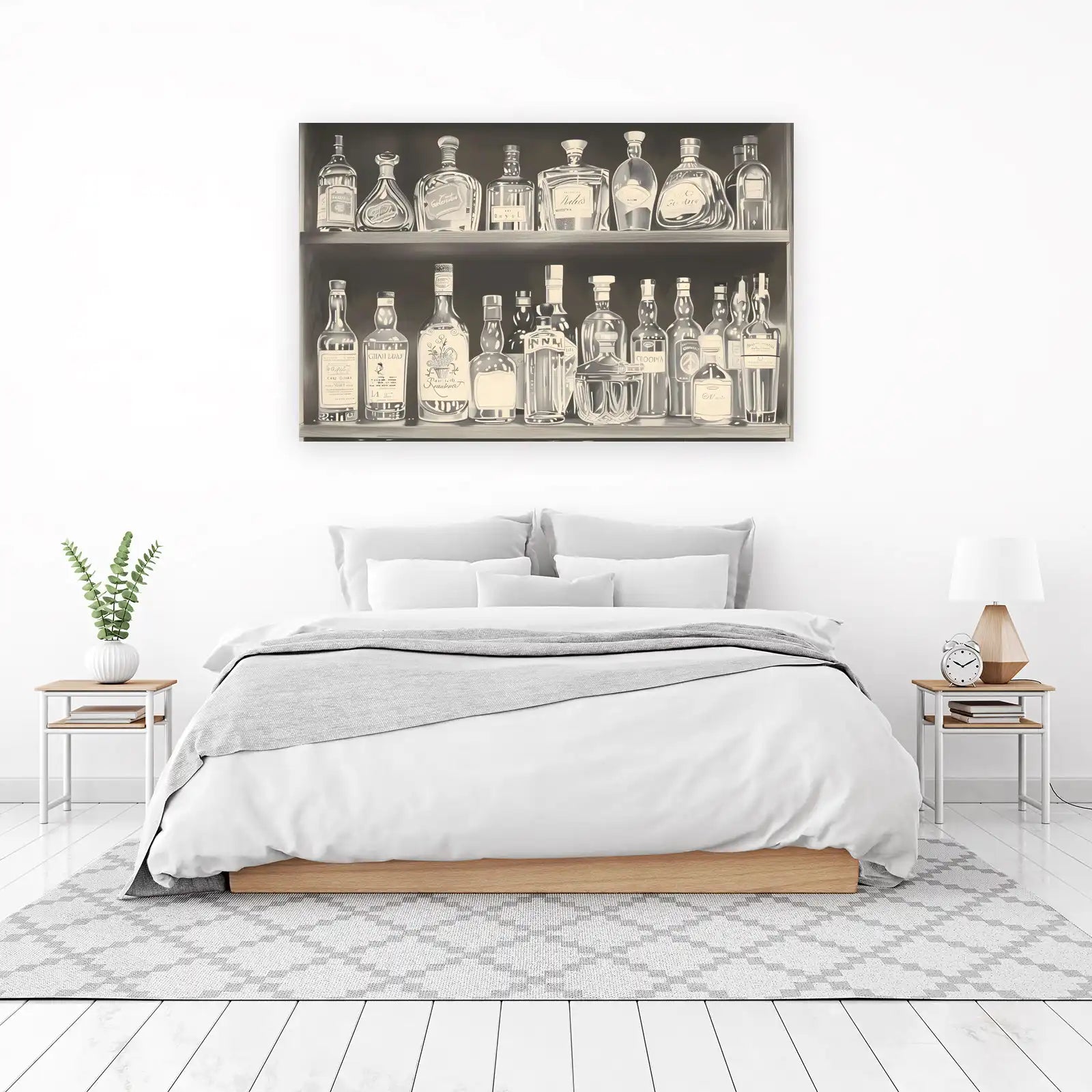 Vintage Barware Bottles Wall Art Wall Art