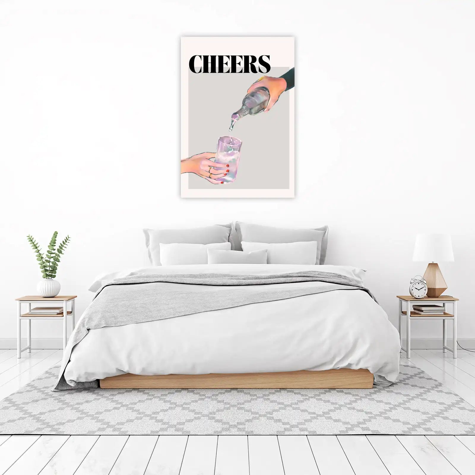 Cheers to Elegance: Modern Toast Wall Art