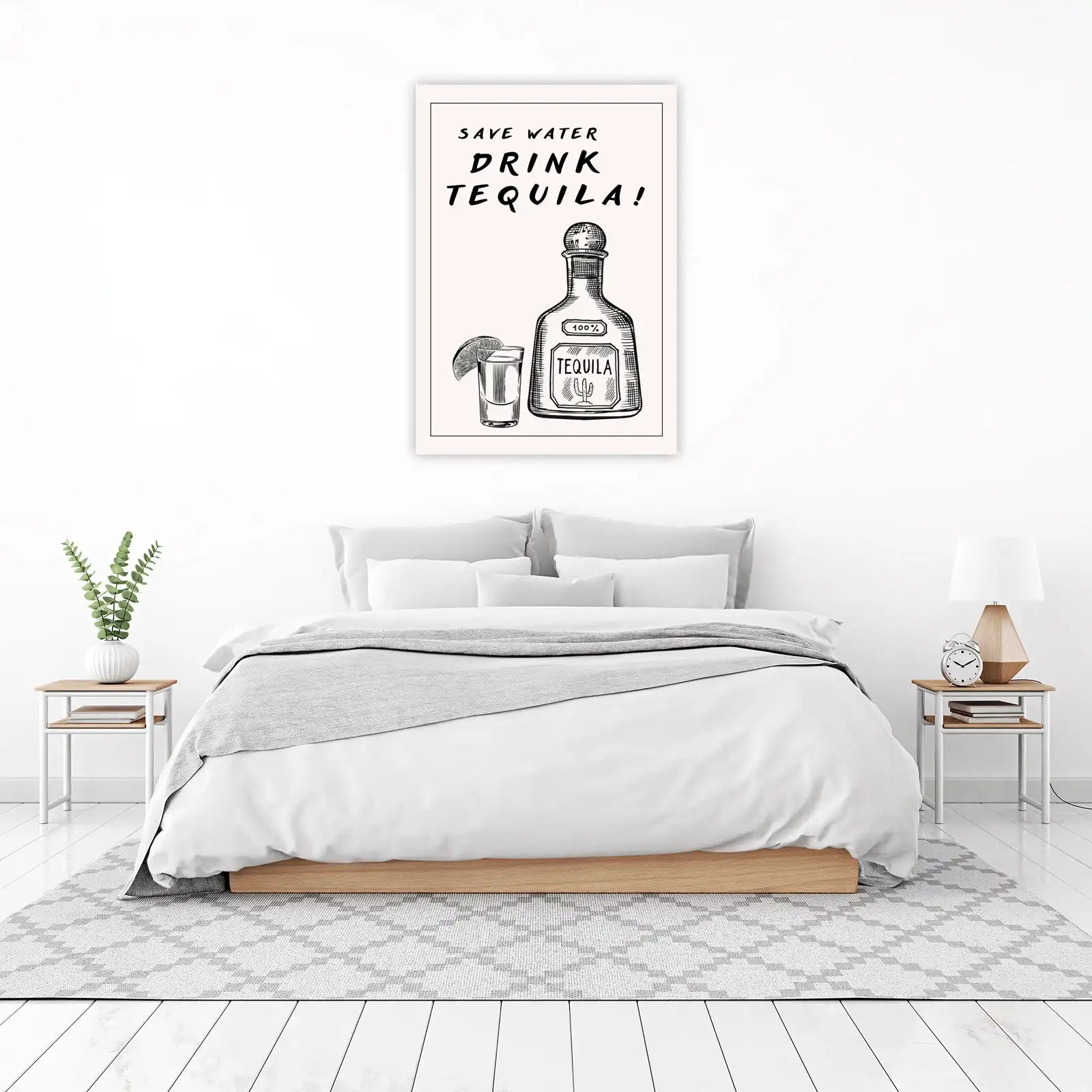 Save Water Drink Tequila! Vintage Bar Art Wall Art