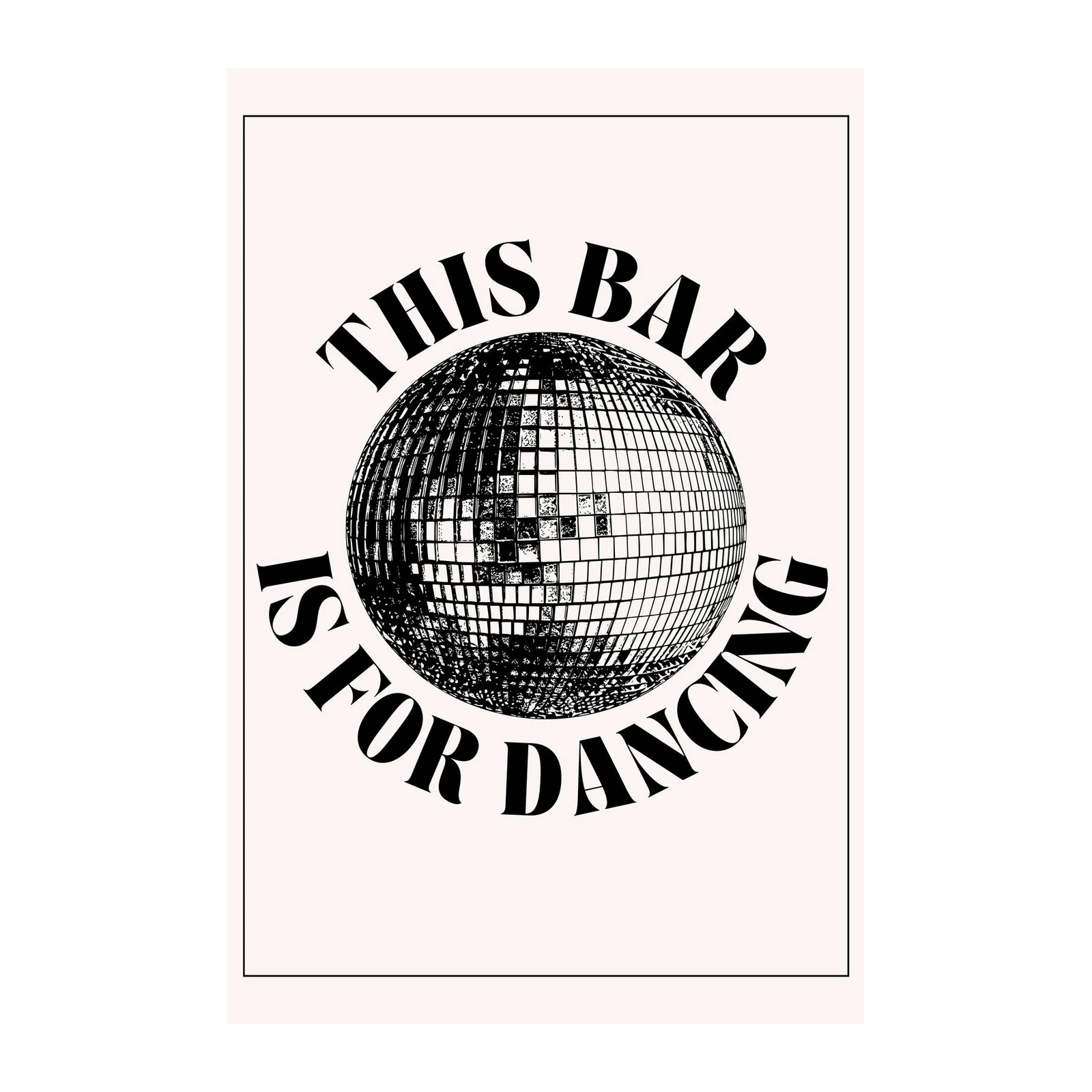 Disco Ball Party Vibes Wall Art