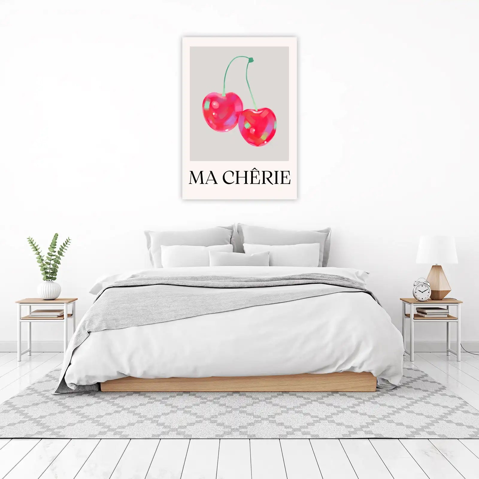 Vibrant Cherries 'Ma Chérie' Wall Art