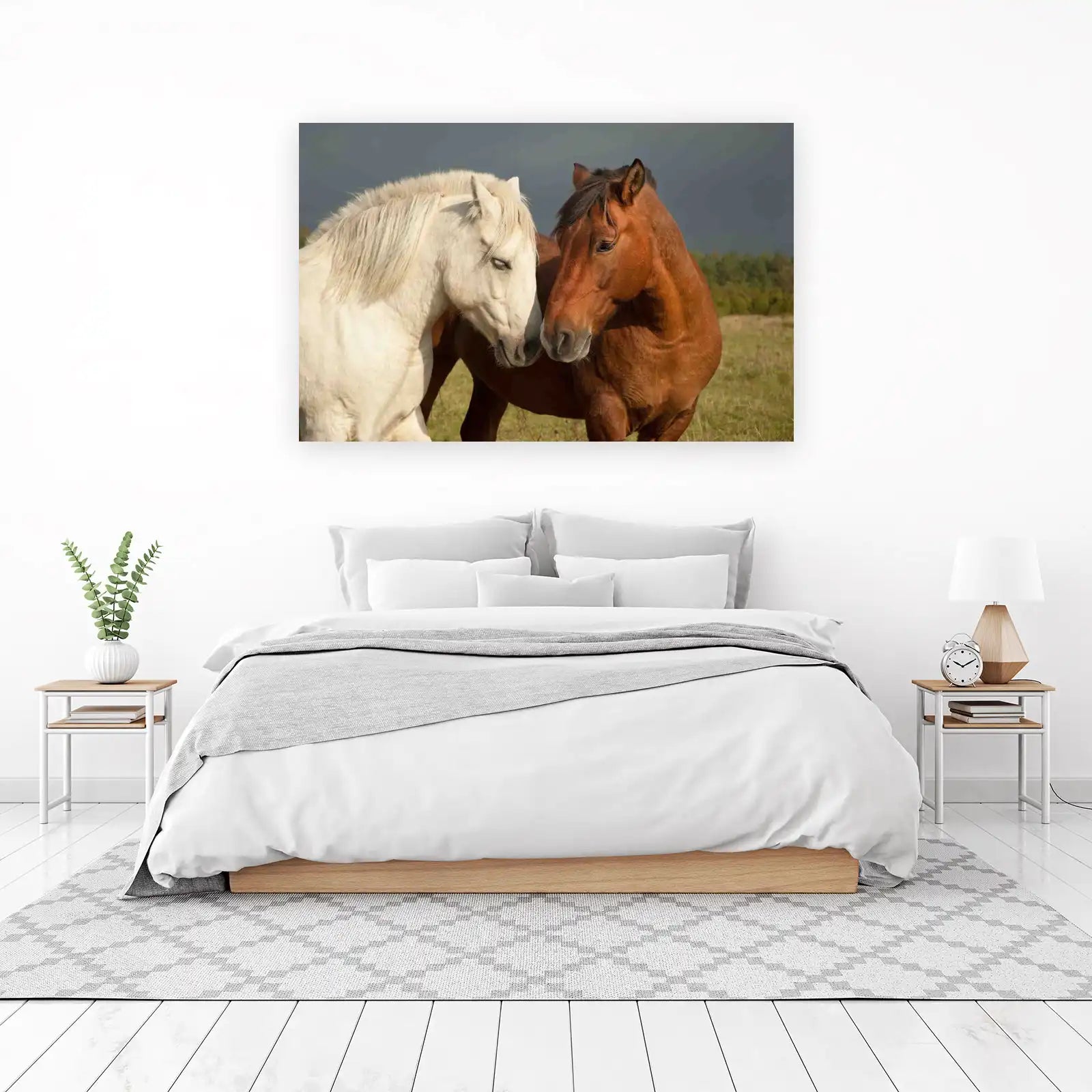 Serene Horse Duo Majestic Wall Art