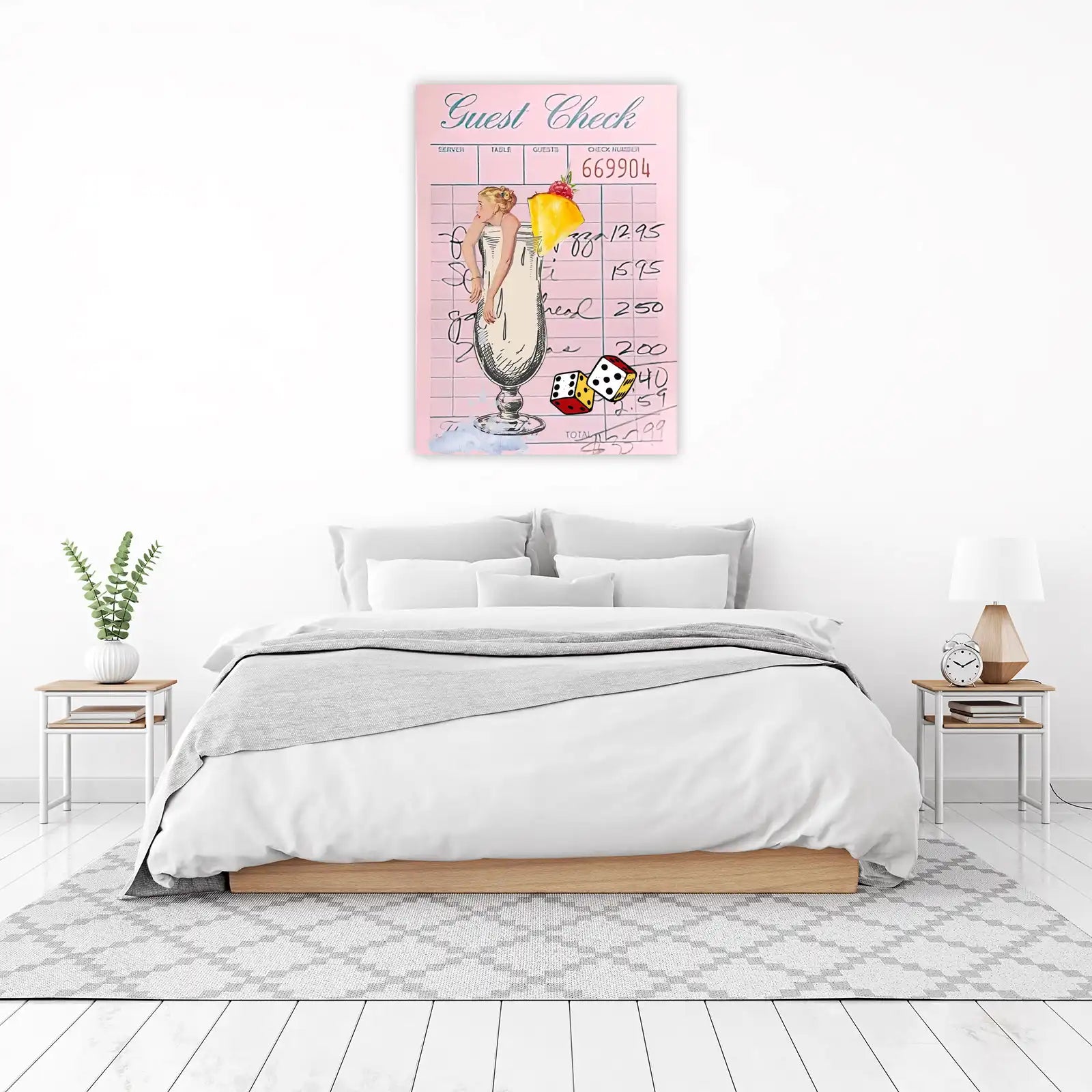 Retro Cocktail & Dice Bar Art Wall Art