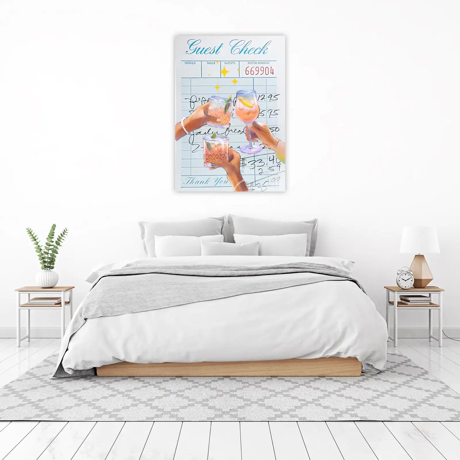 Cheers to Good Times Guest Check Wall Art