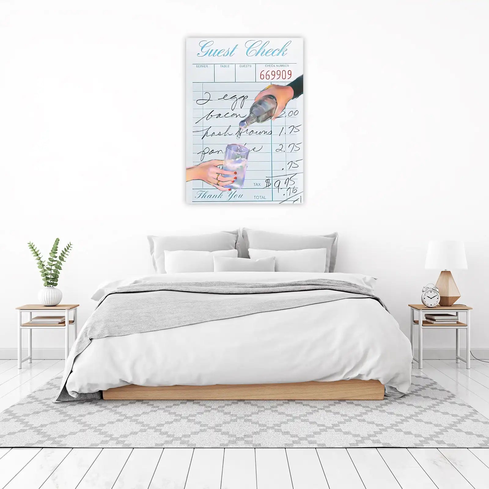 Breakfast Order Vintage Diner Guest Check Wall Art